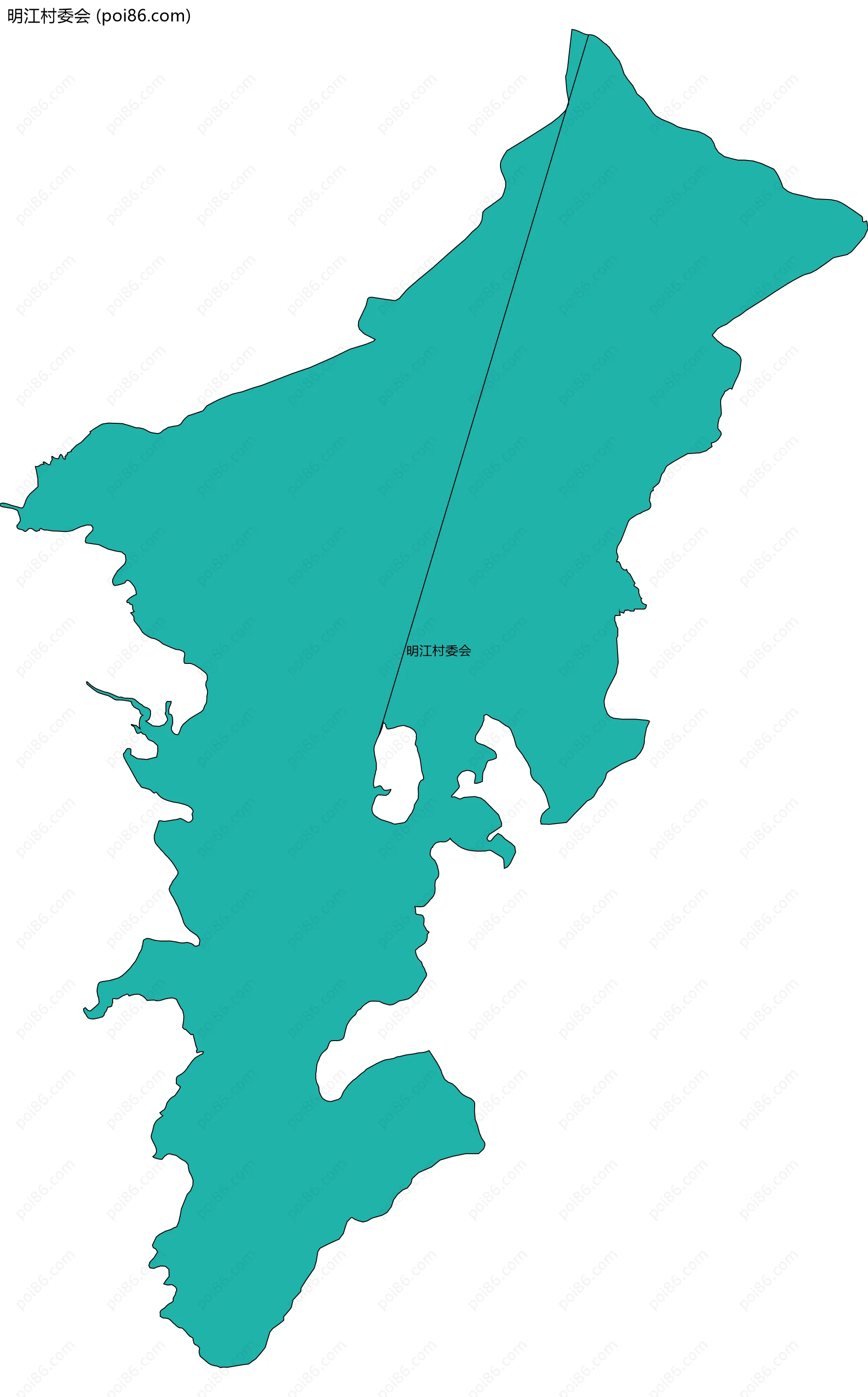 明江村委会边界地图