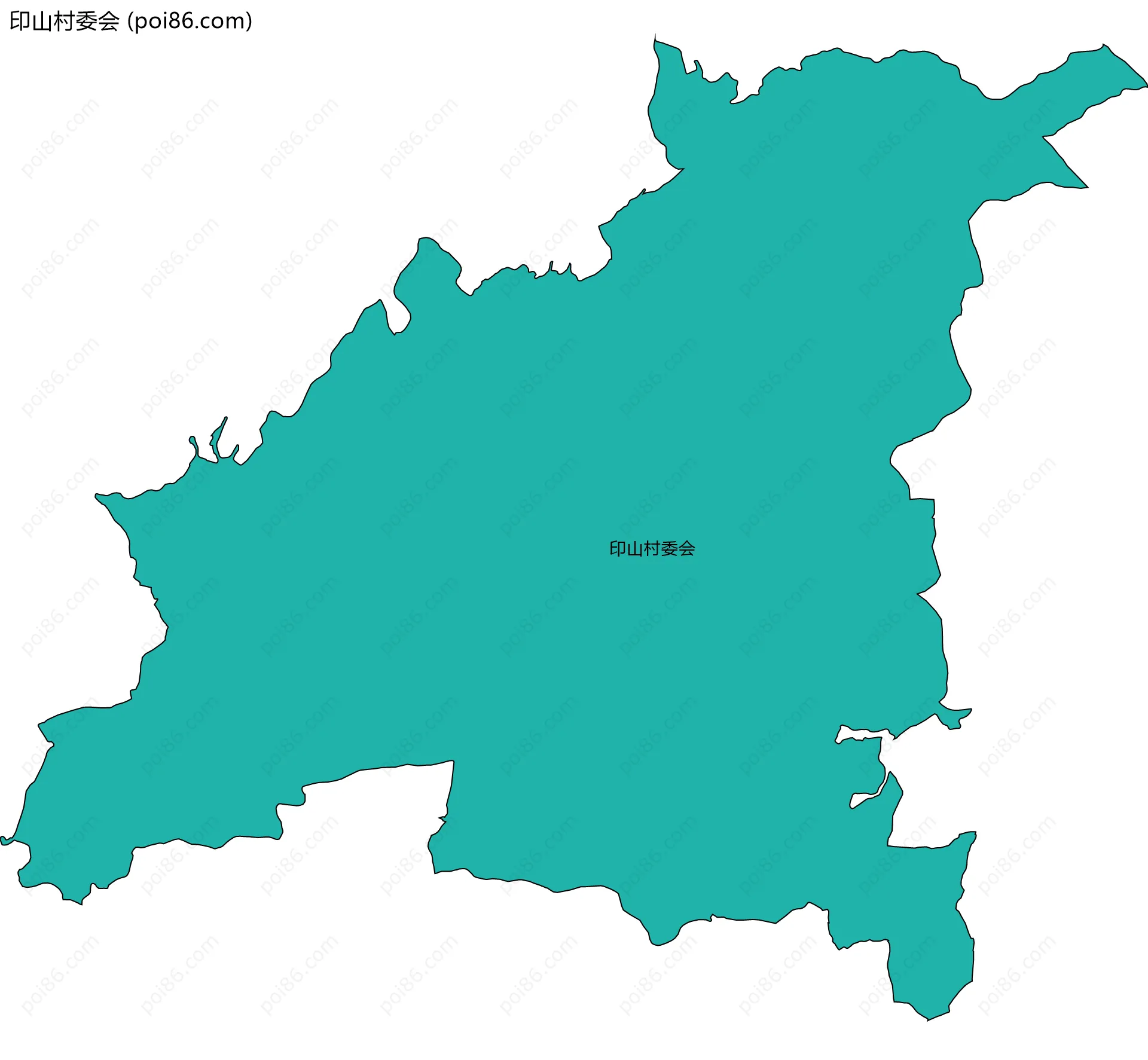 印山村委会边界地图
