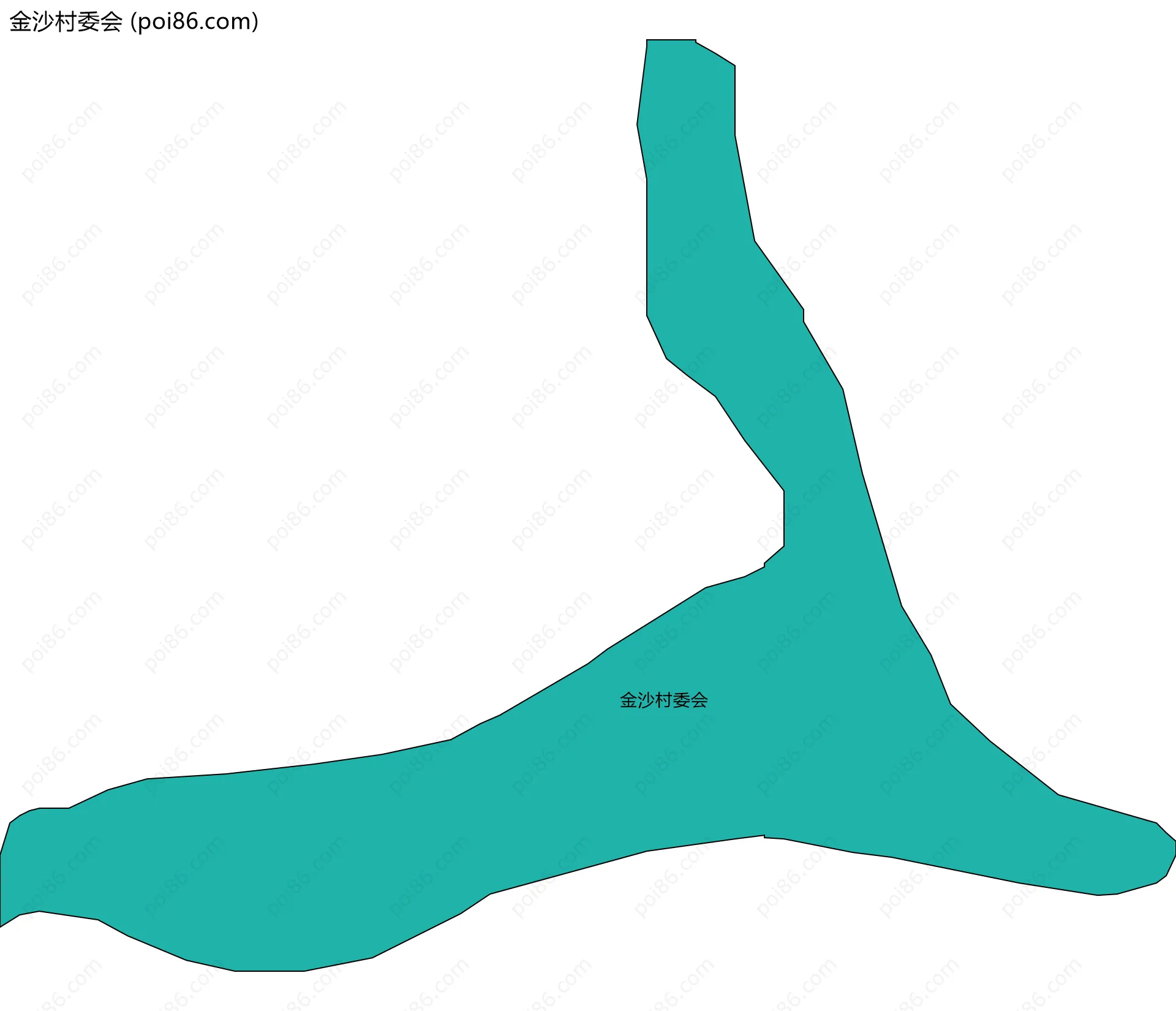金沙村委会边界地图