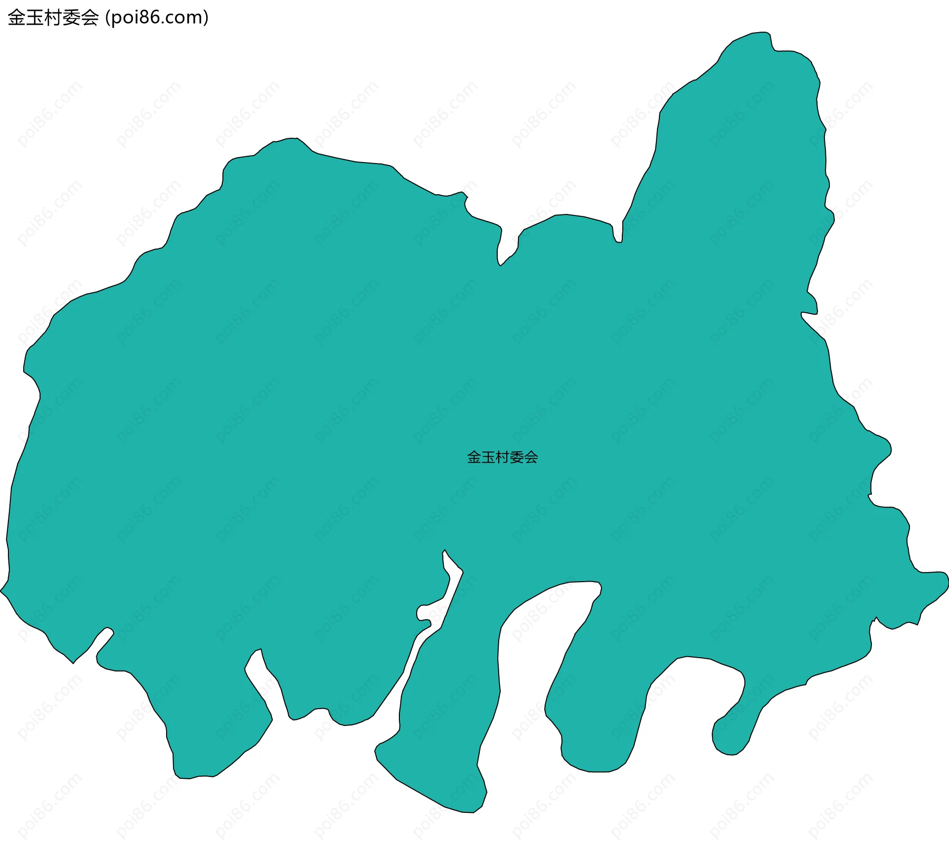 金玉村委会边界地图