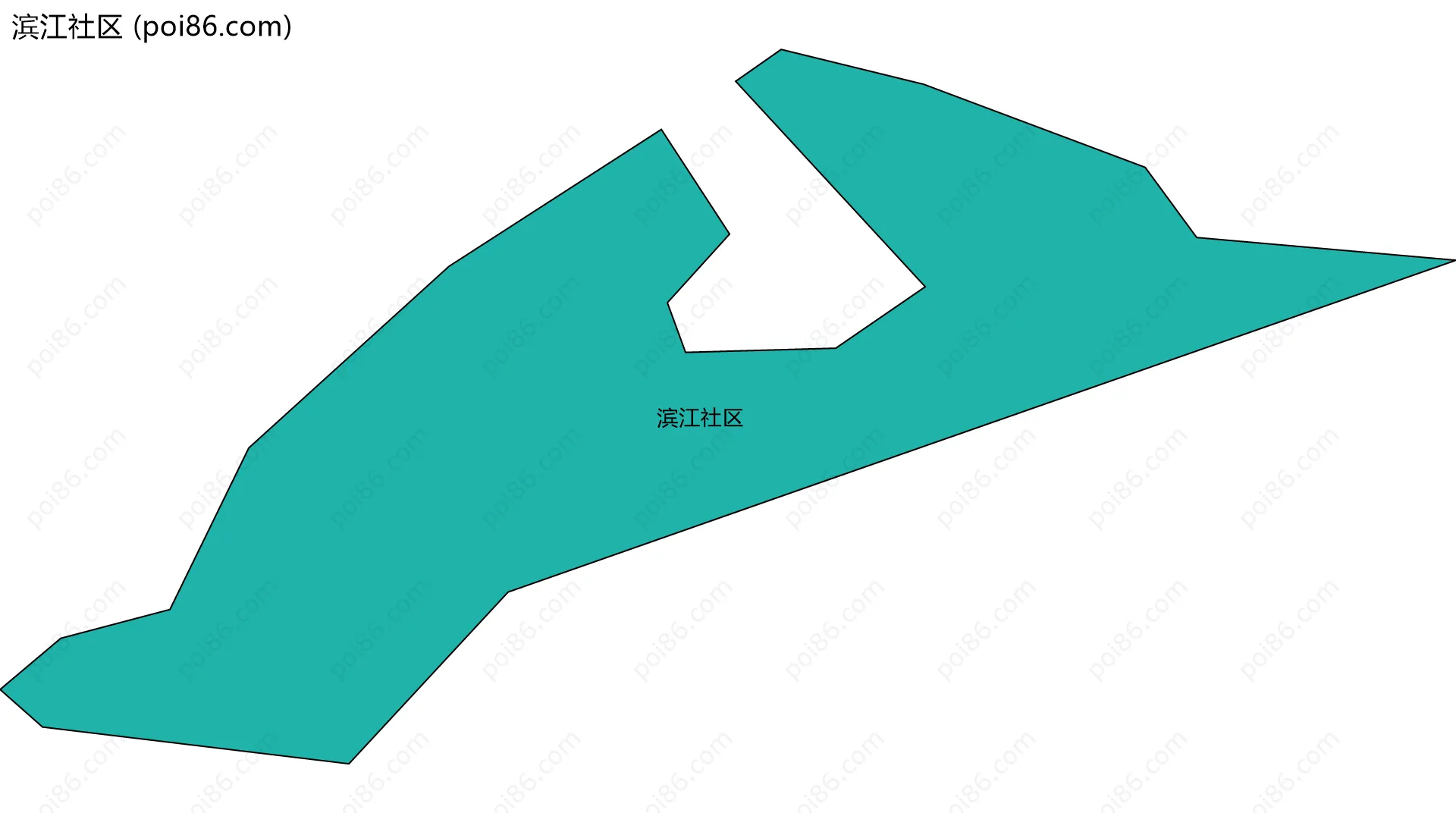 滨江社区边界地图