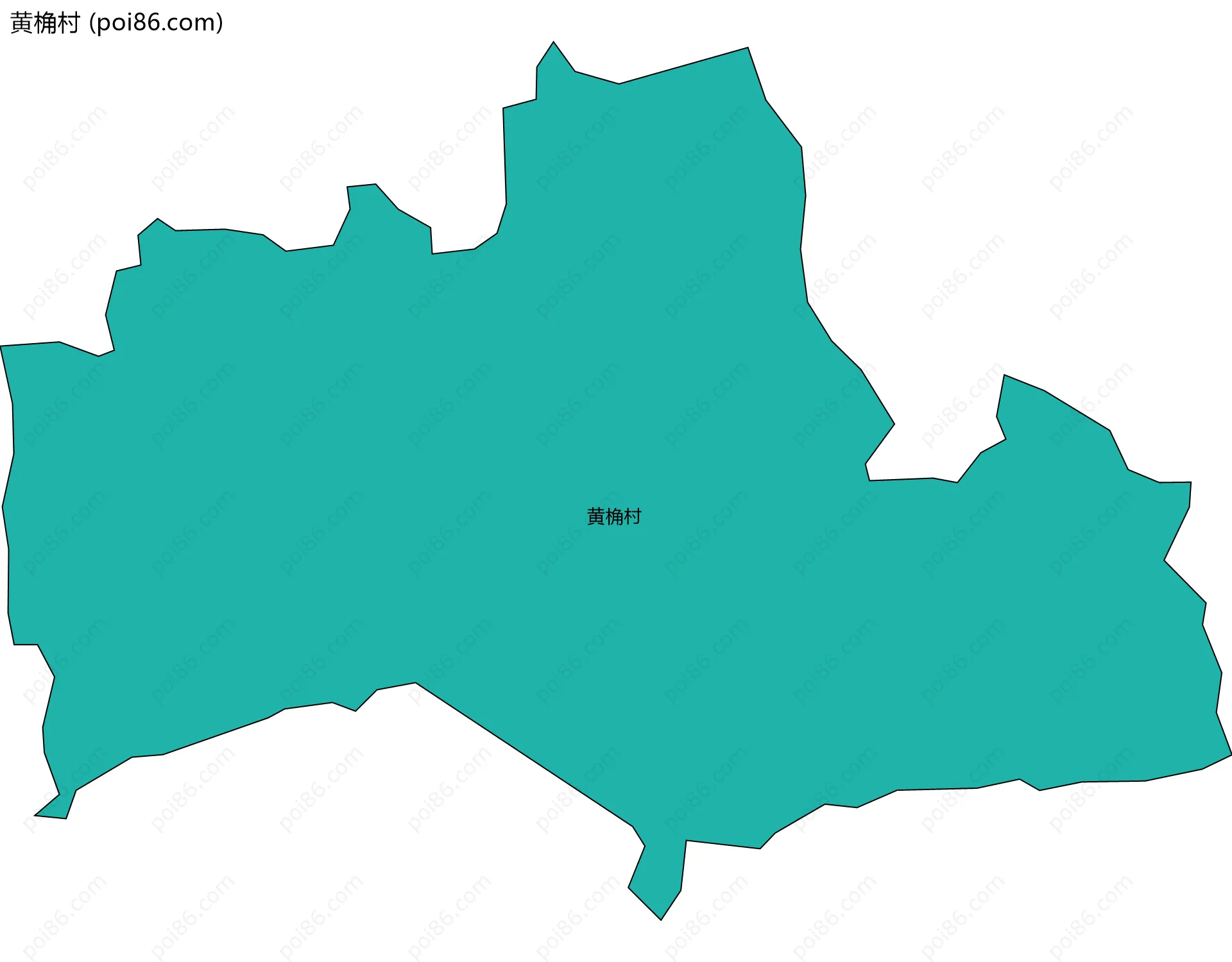 黄桷村边界地图