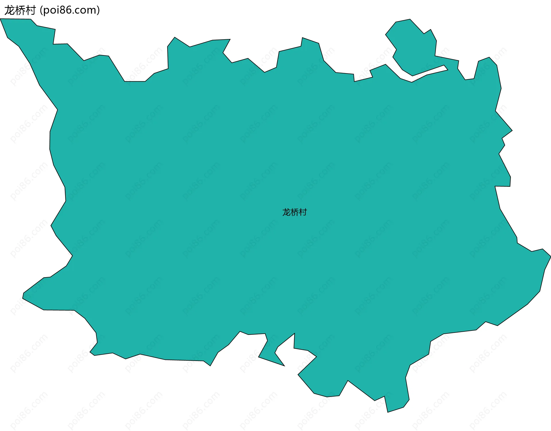 龙桥村边界地图