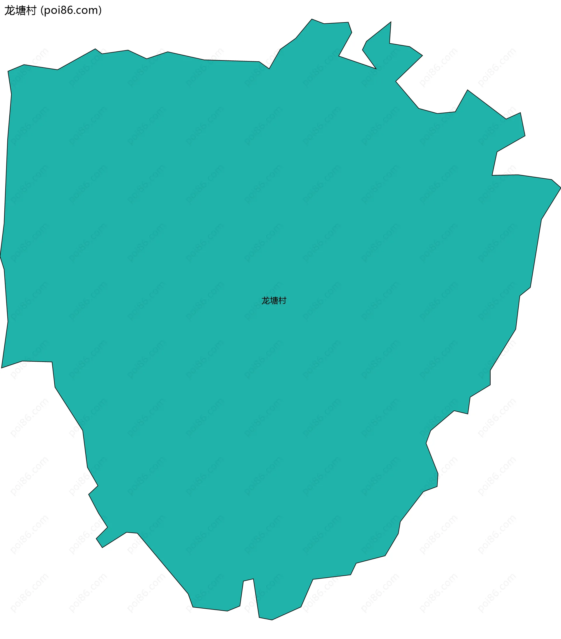 龙塘村边界地图