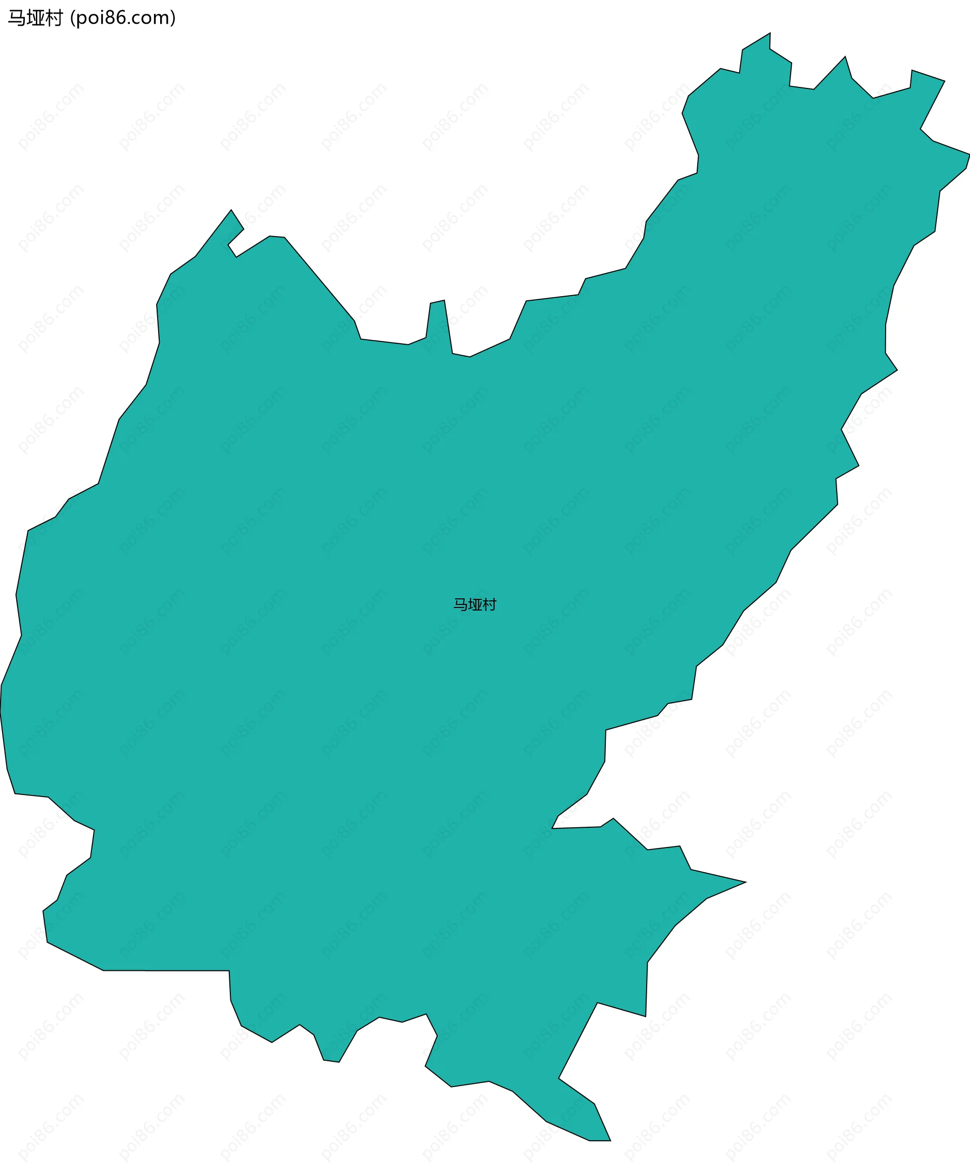 马垭村边界地图