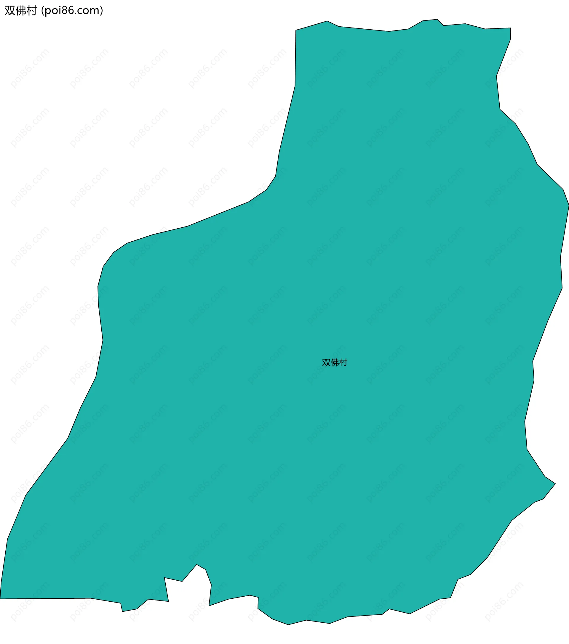 双佛村边界地图
