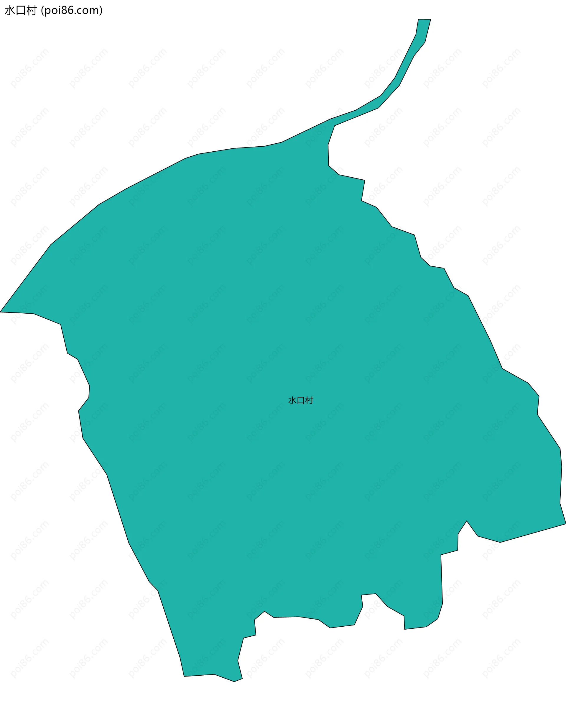 水口村边界地图