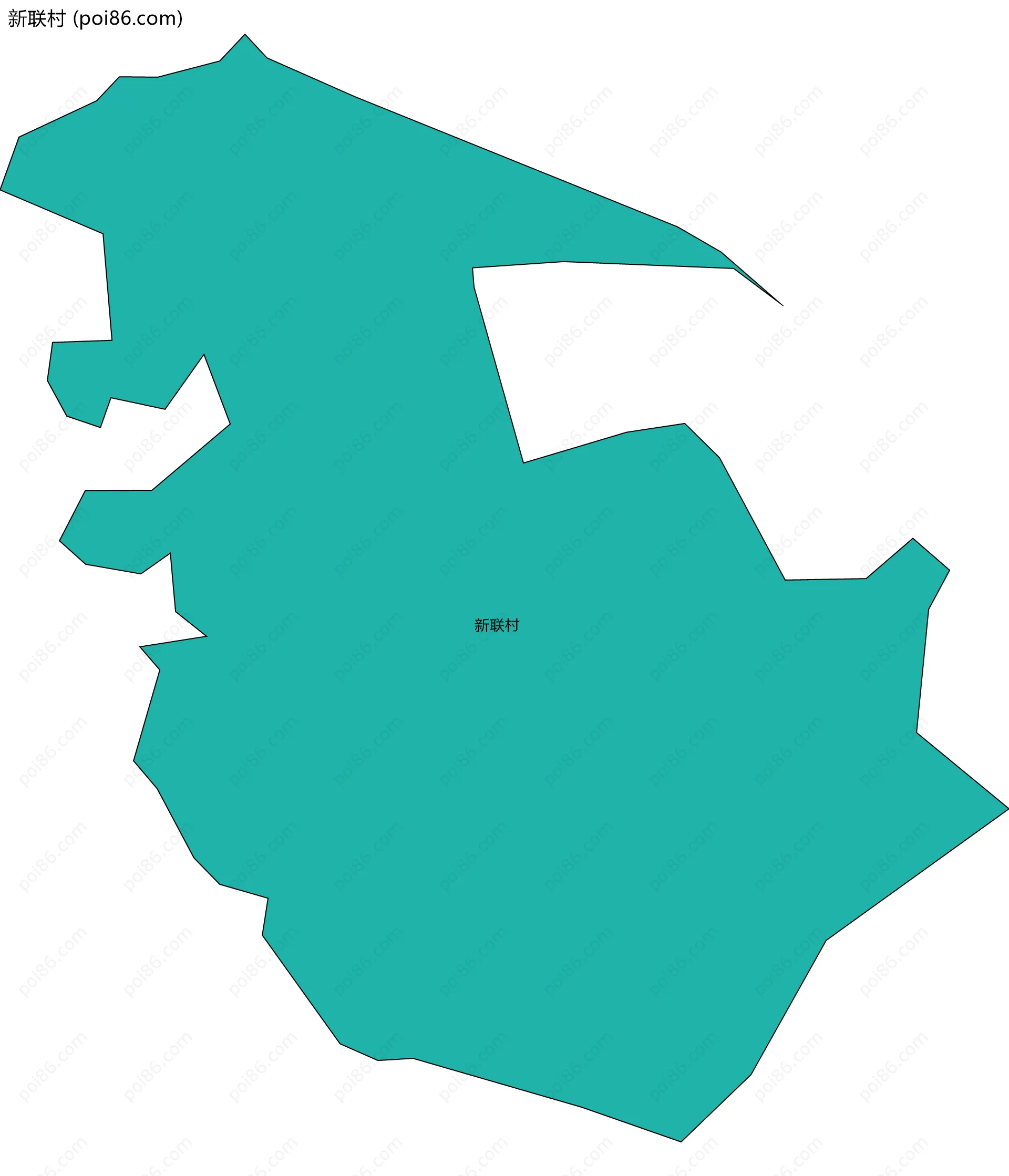 新联村边界地图