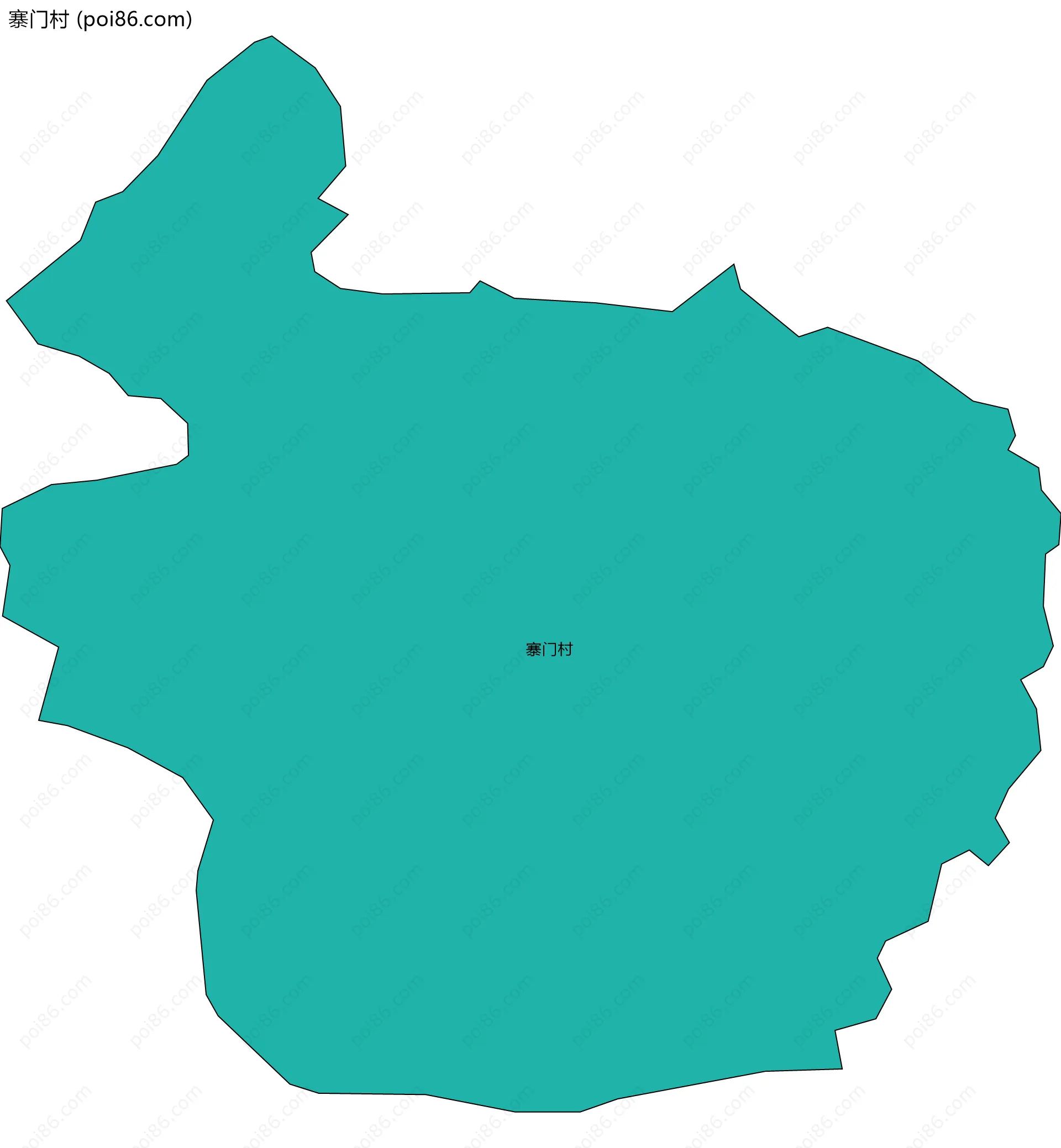 寨门村边界地图