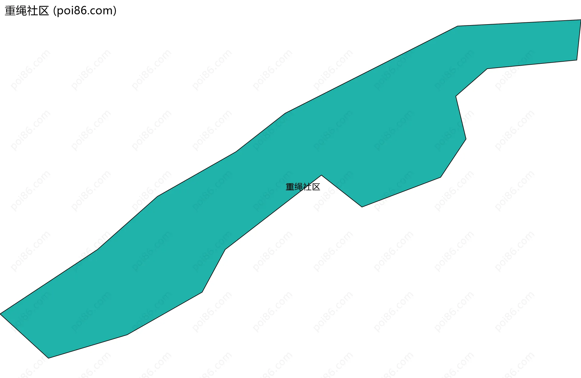 重绳社区边界地图