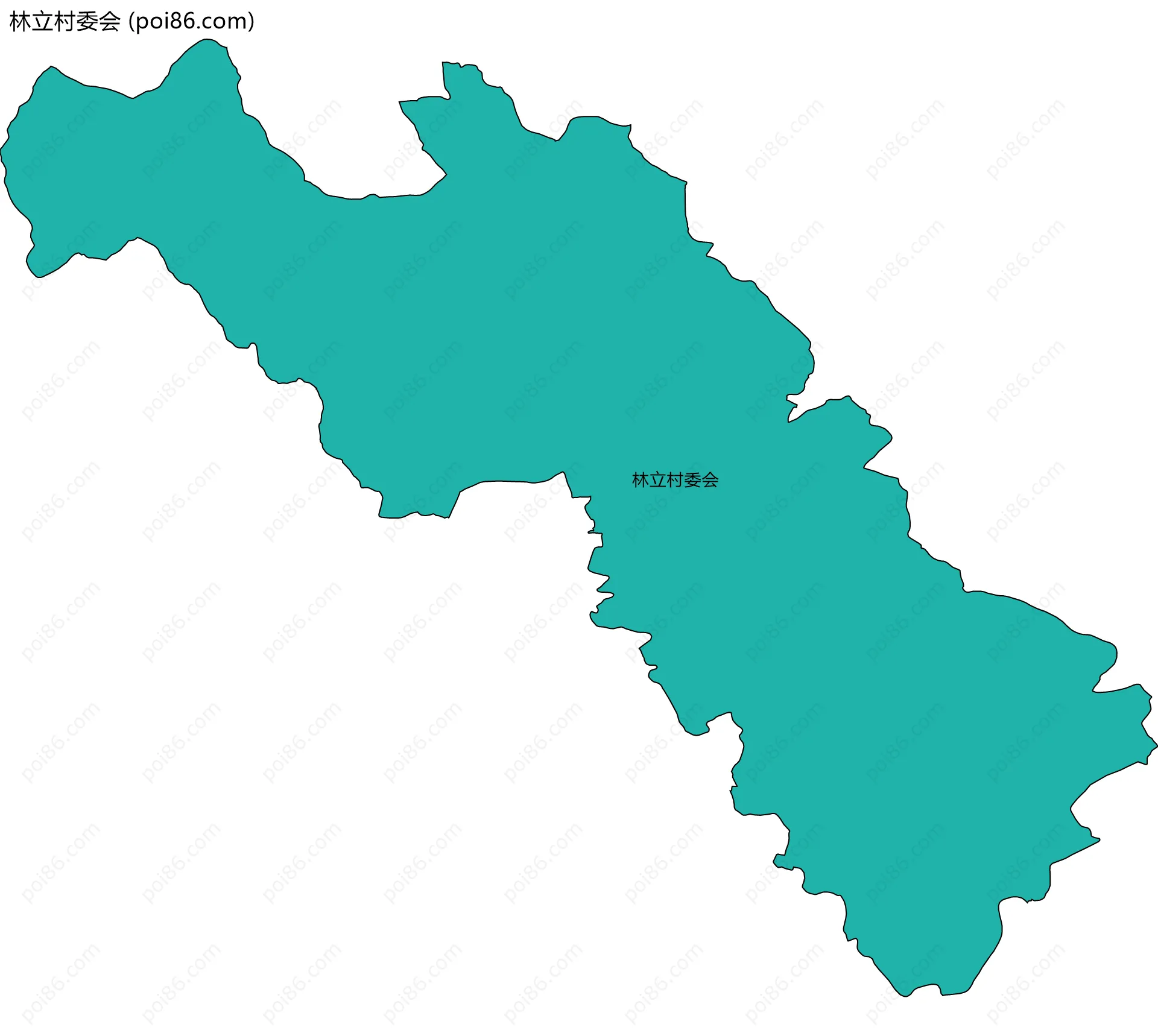 林立村委会边界地图