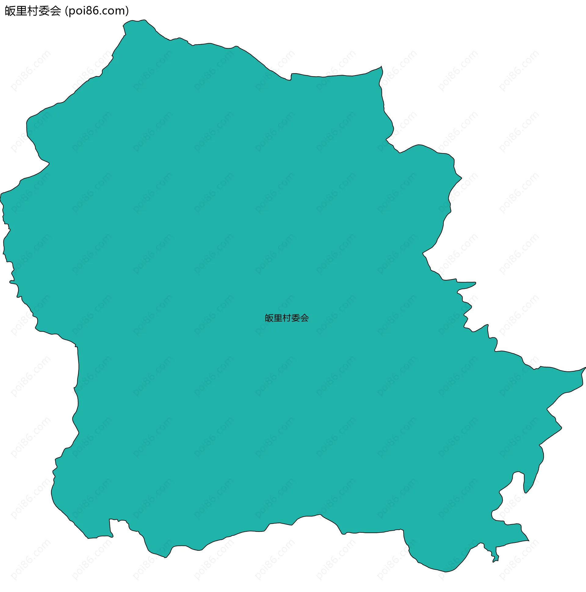 皈里村委会边界地图