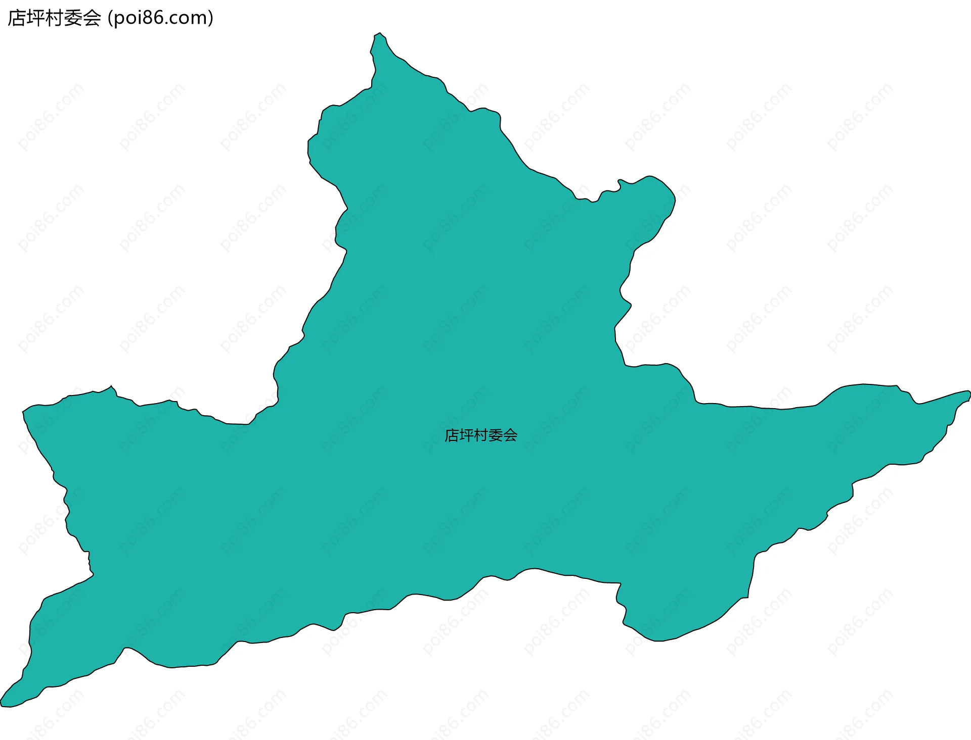 店坪村委会边界地图