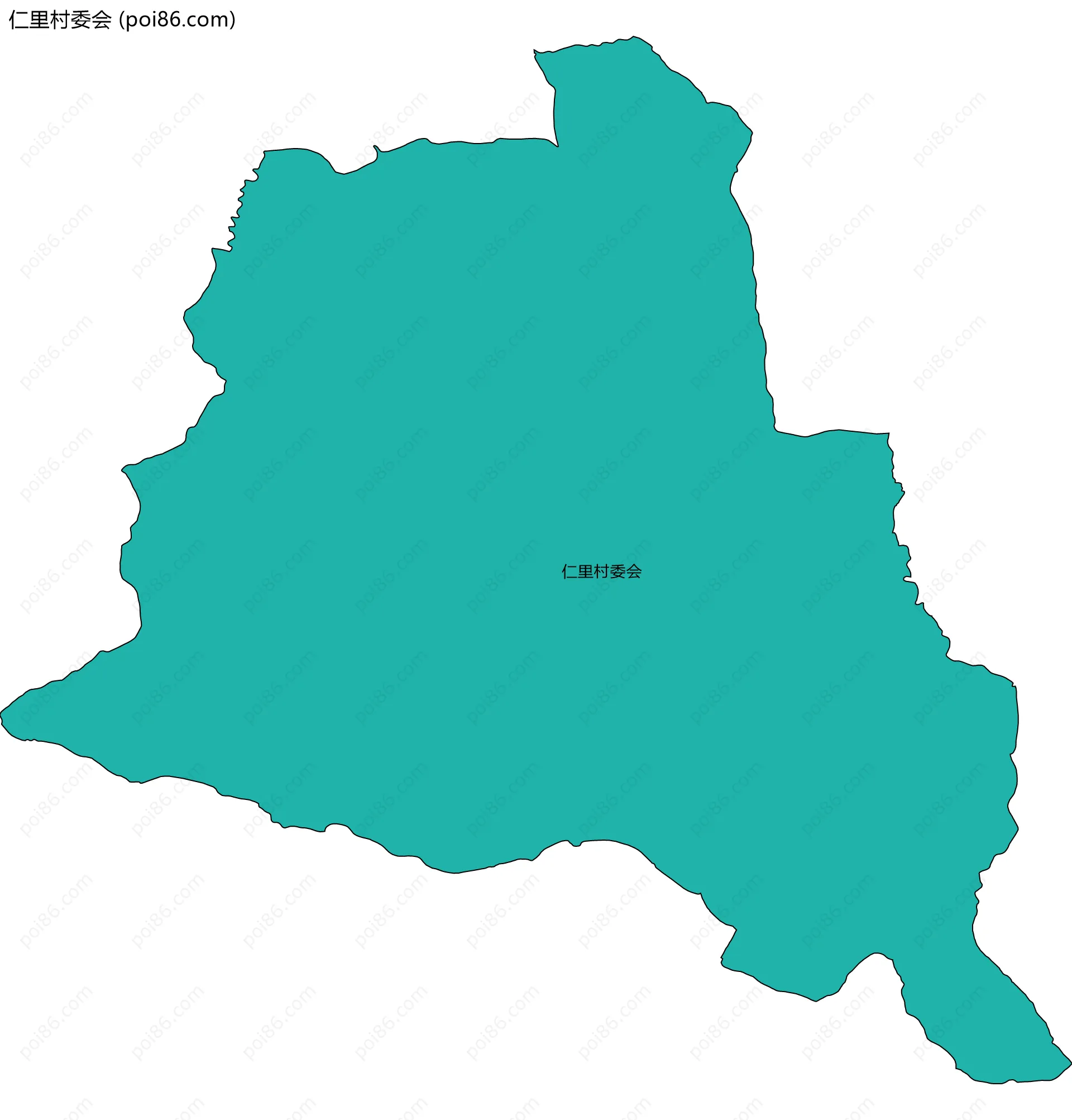 仁里村委会边界地图