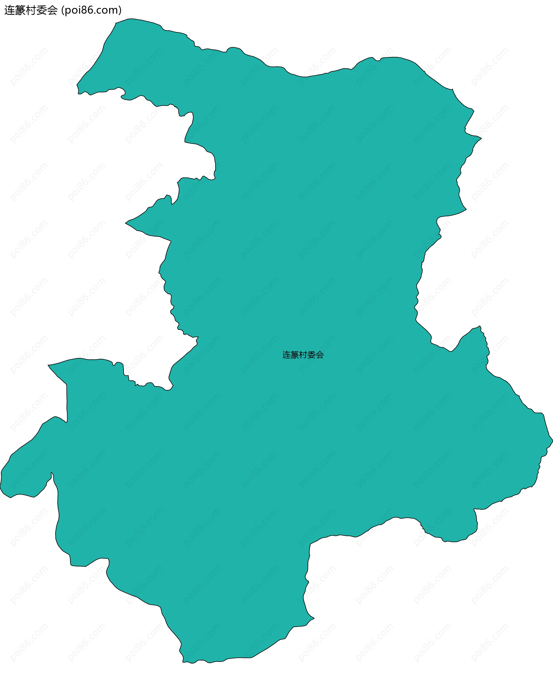 连篆村委会边界地图