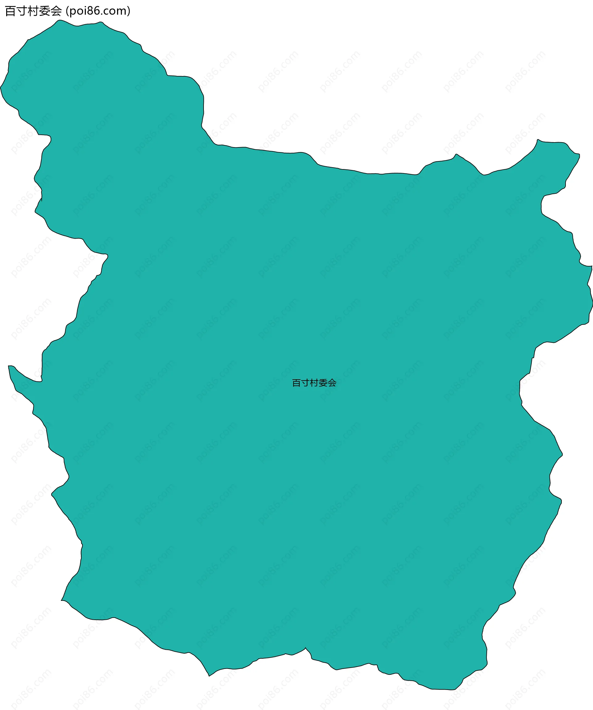 百寸村委会边界地图