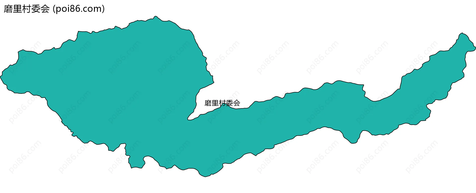 磨里村委会边界地图