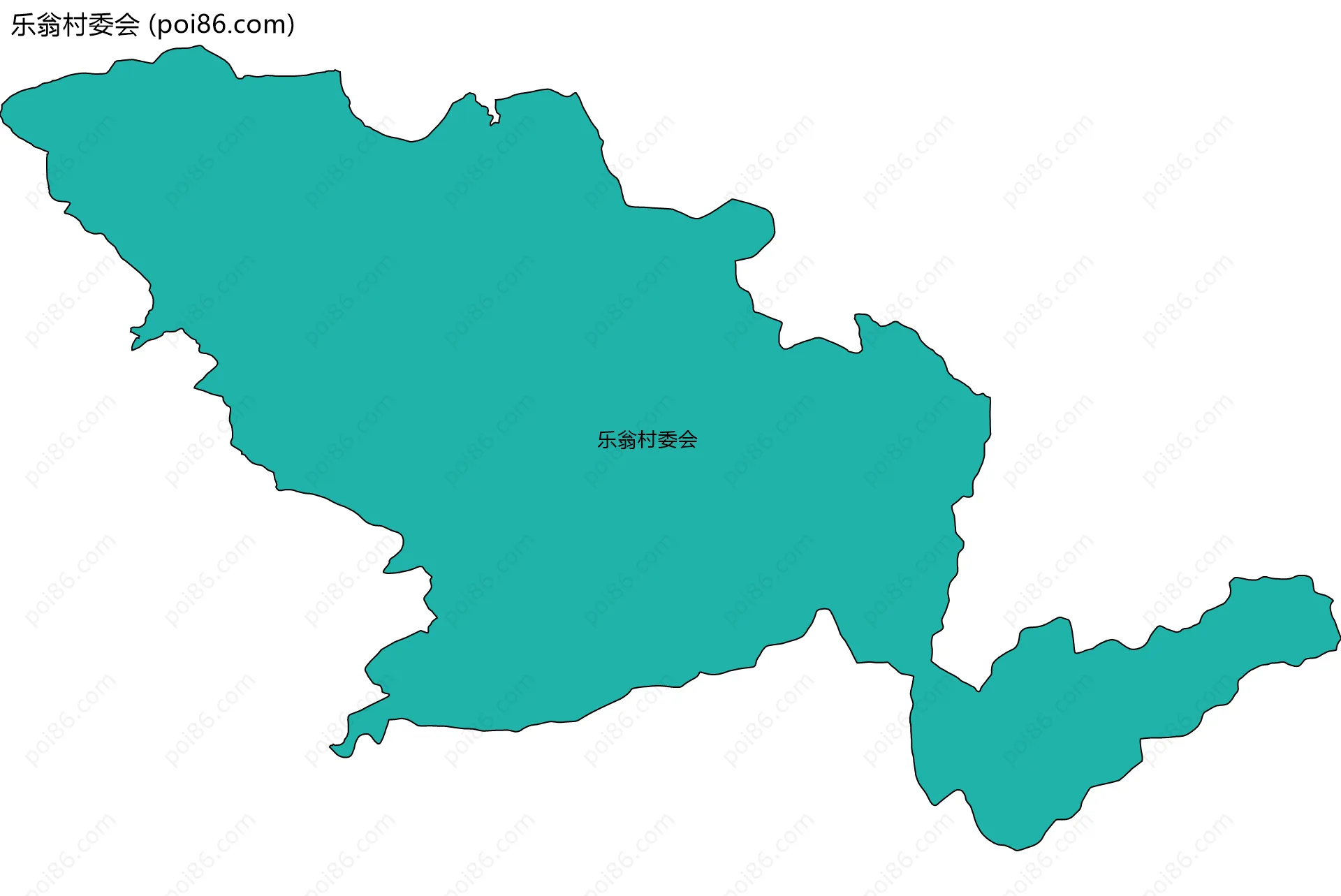 乐翁村委会边界地图