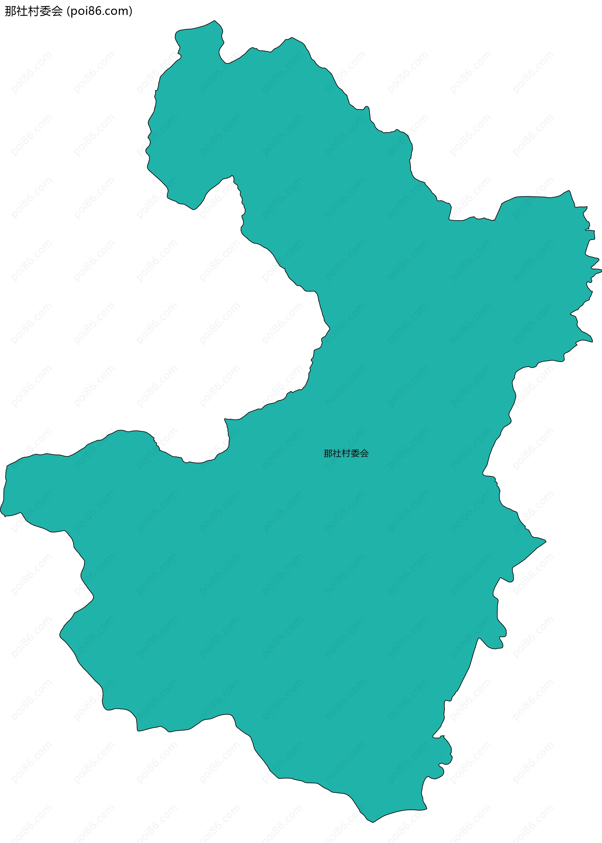 那社村委会边界地图