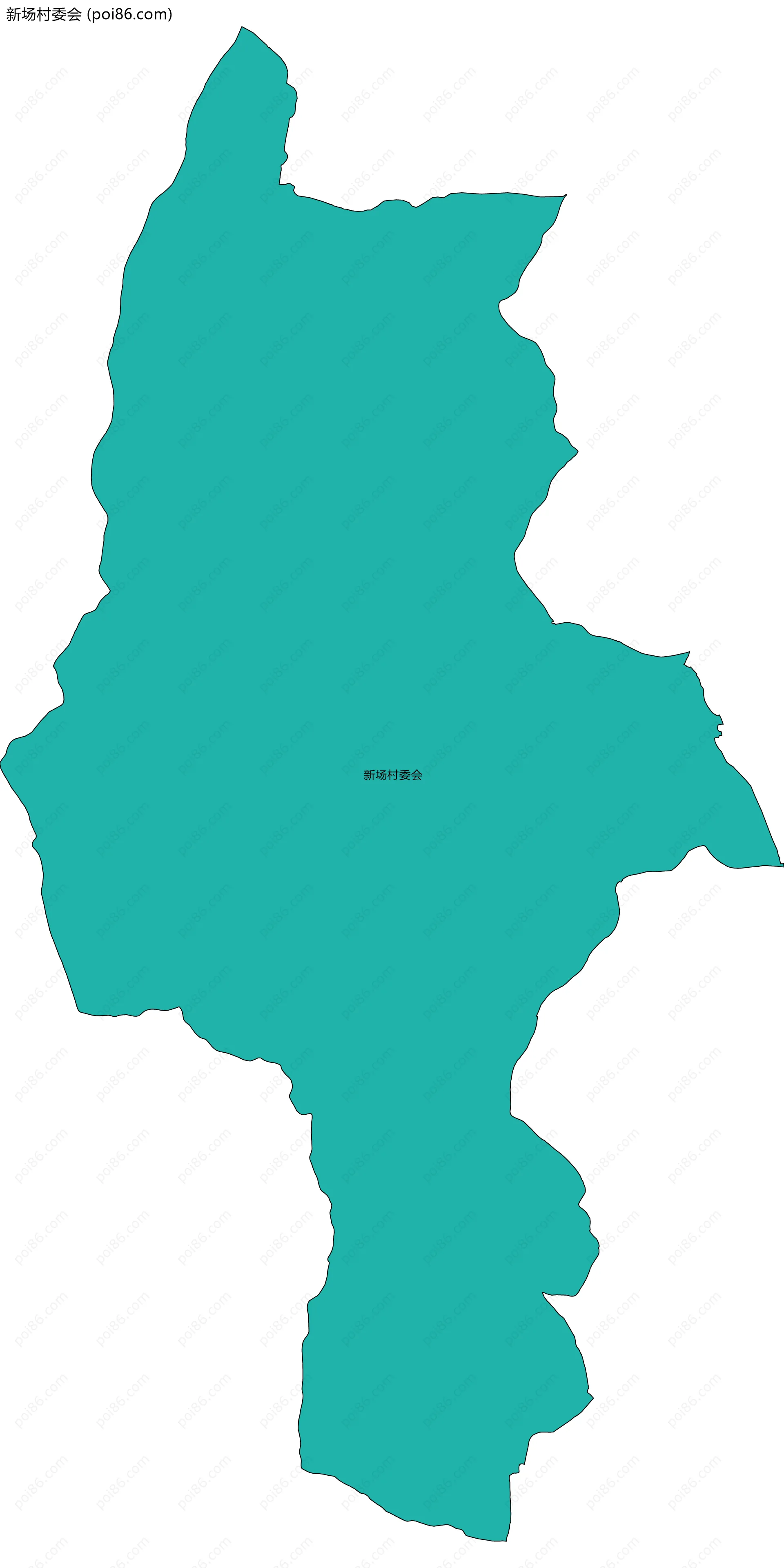 新场村委会边界地图