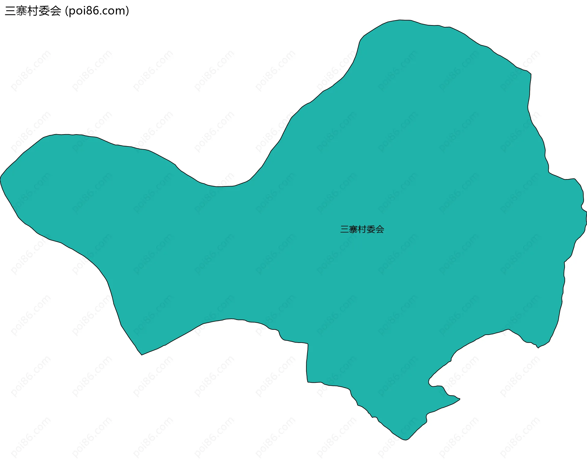 三寨村委会边界地图