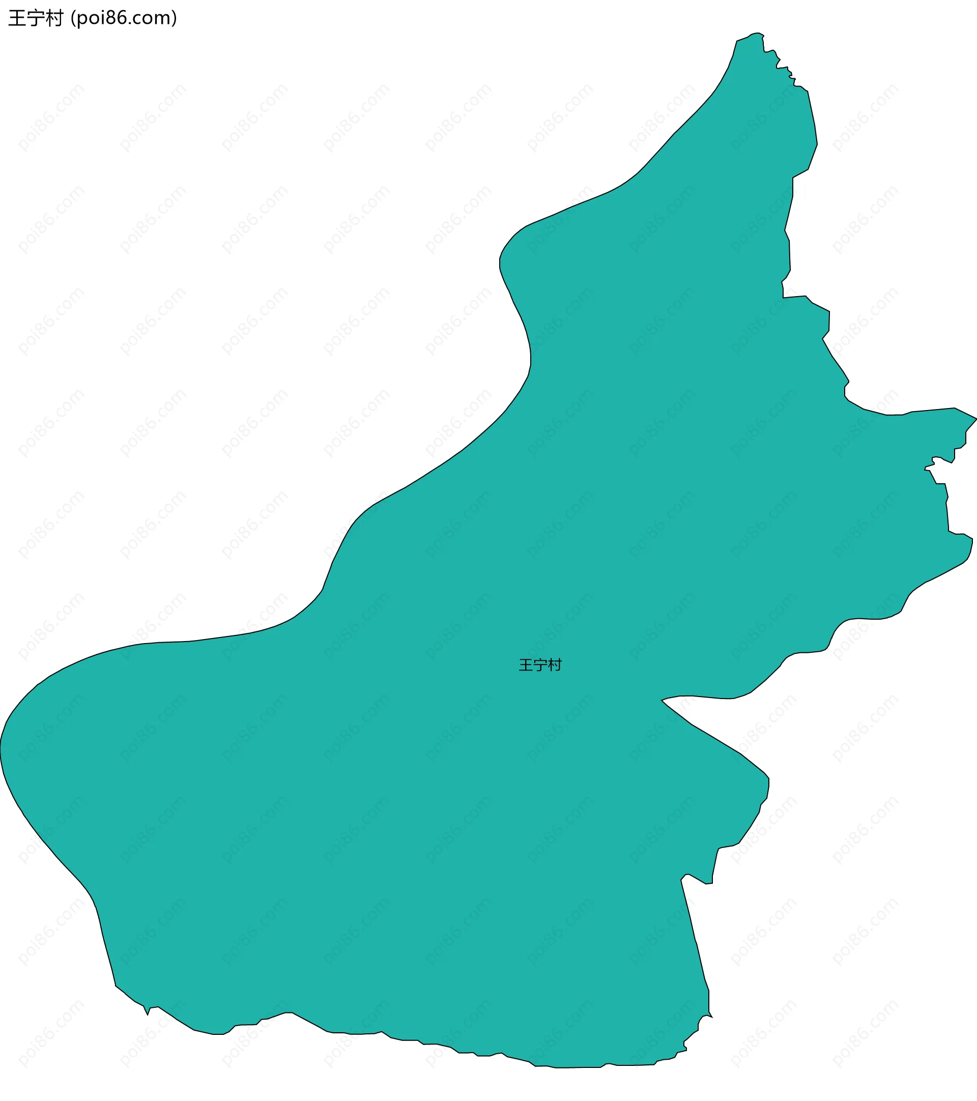王宁村边界地图