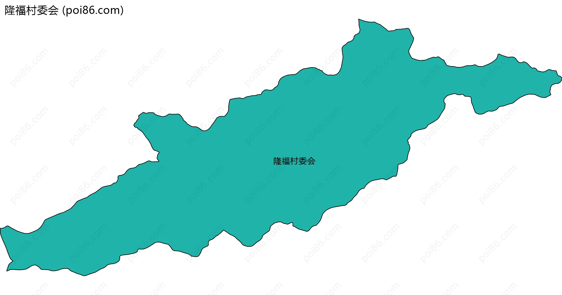 隆福村委会边界地图