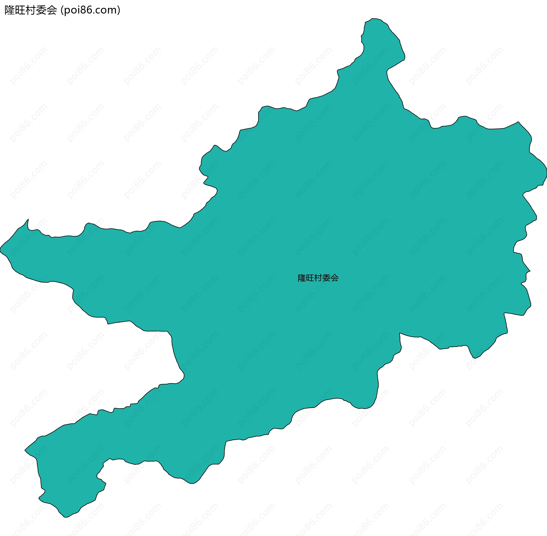 隆旺村委会边界地图