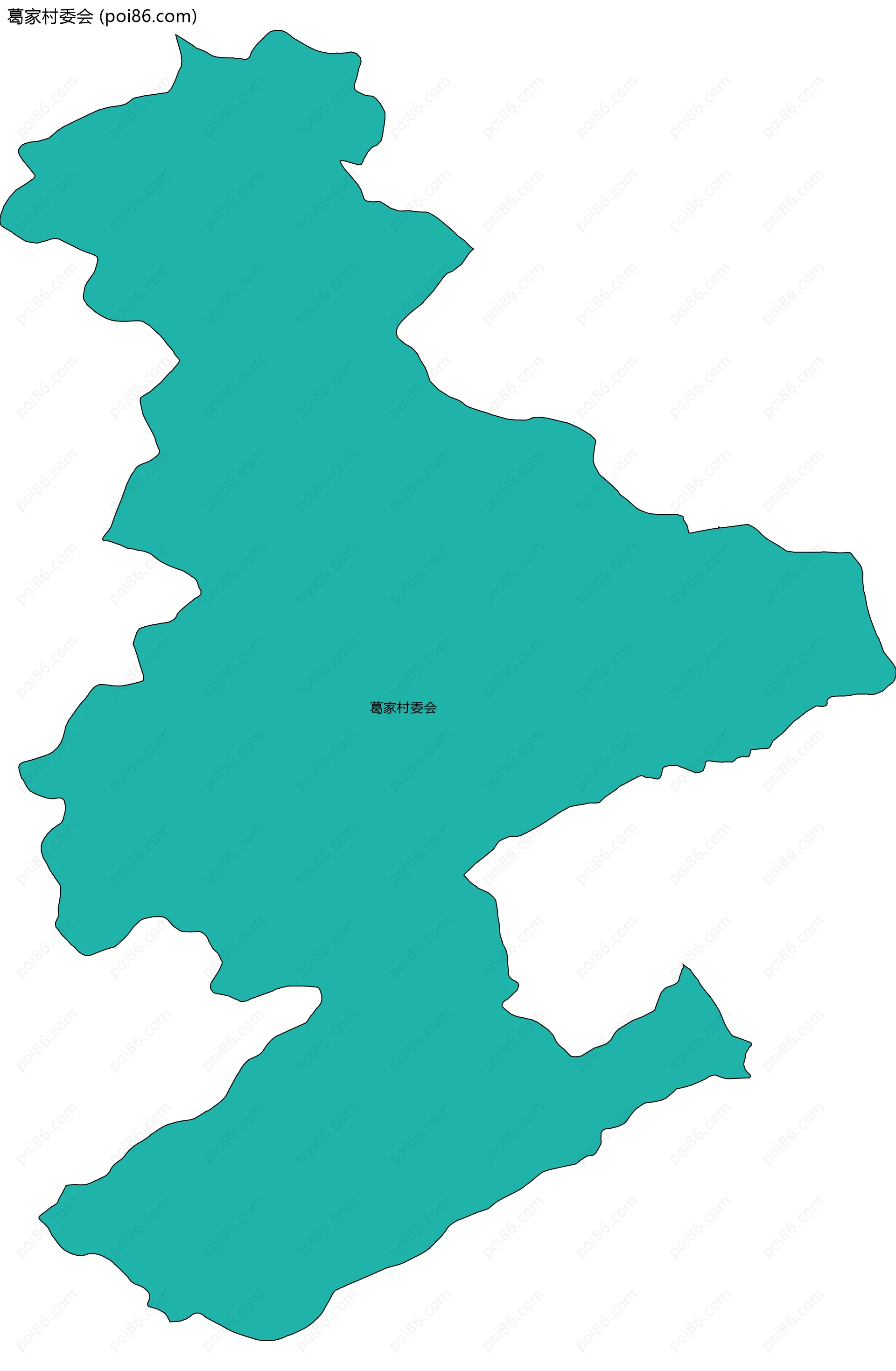 葛家村委会边界地图