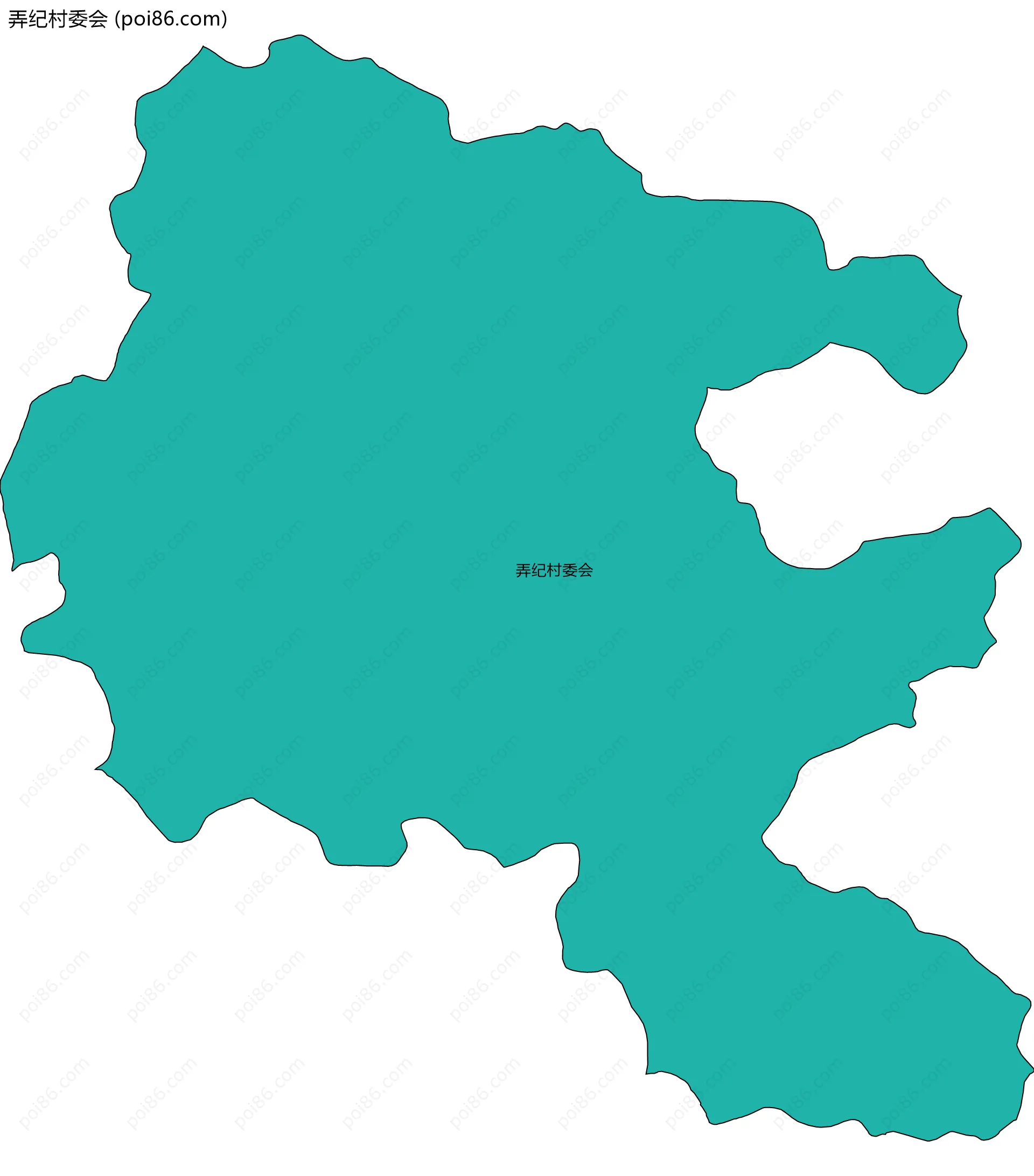 弄纪村委会边界地图