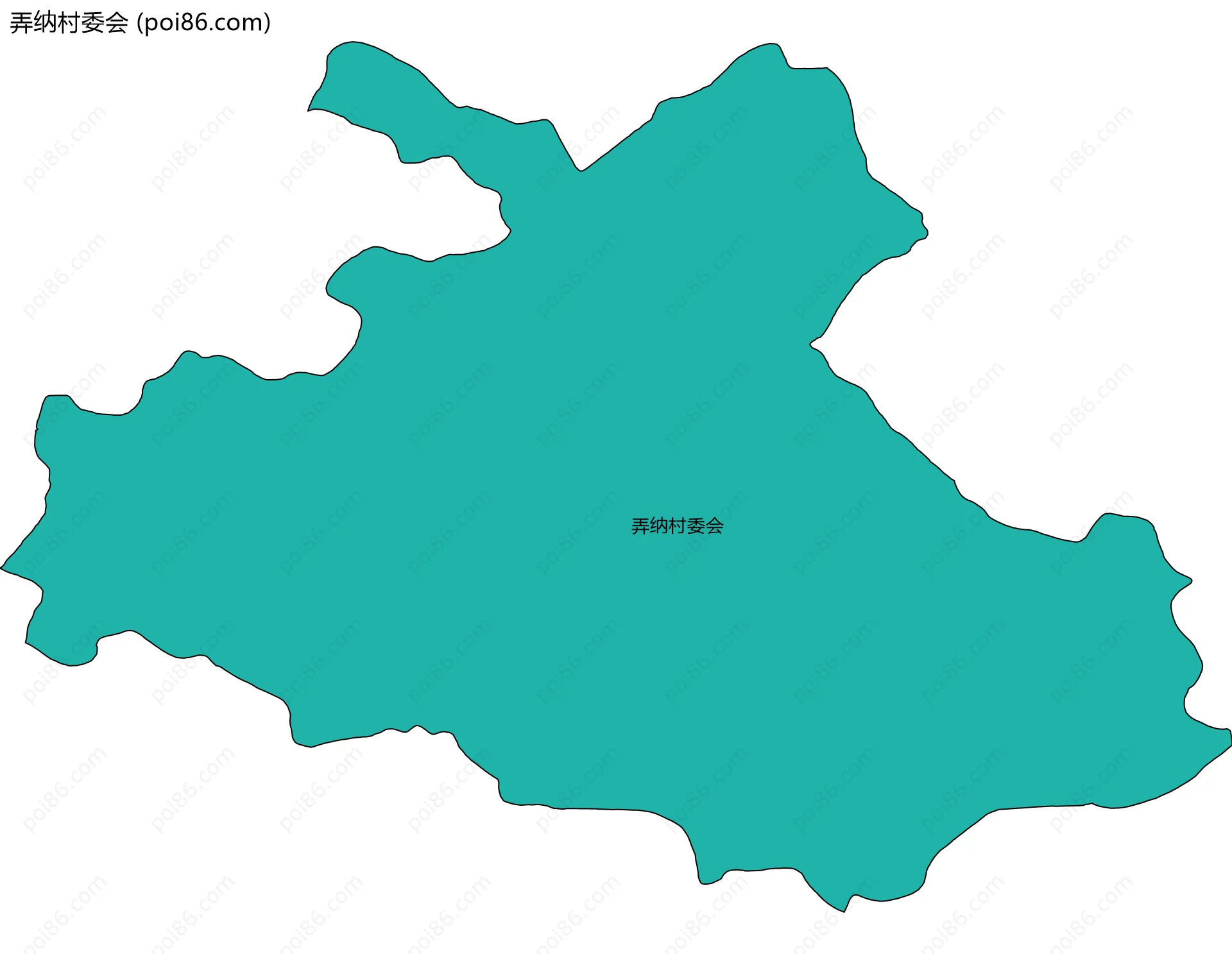 弄纳村委会边界地图