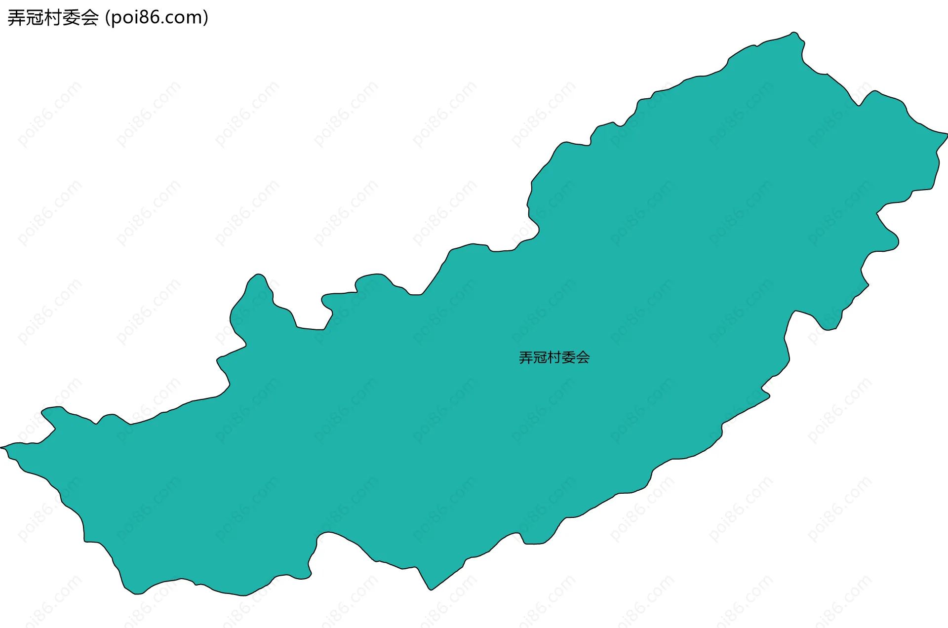 弄冠村委会边界地图