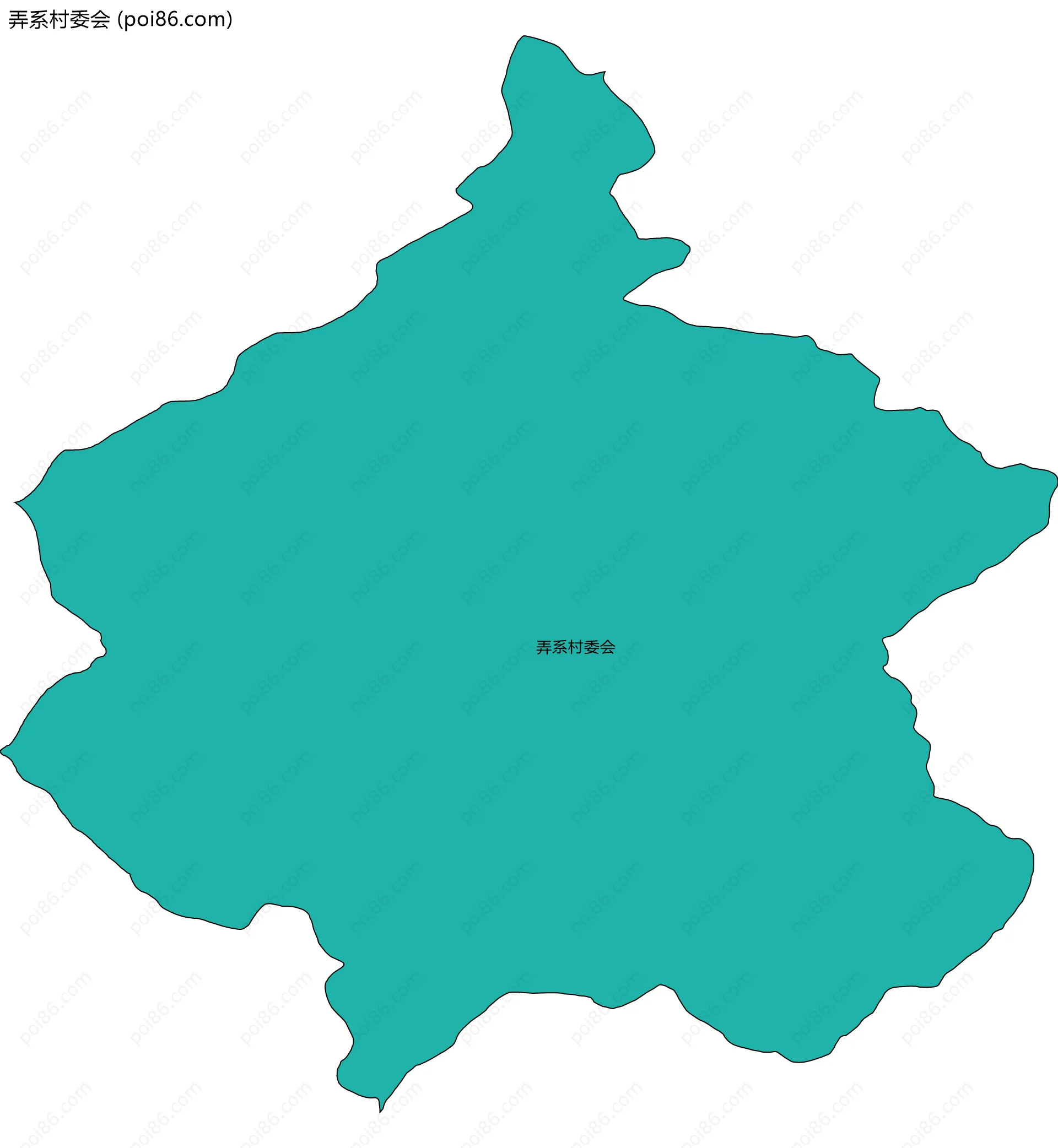 弄系村委会边界地图