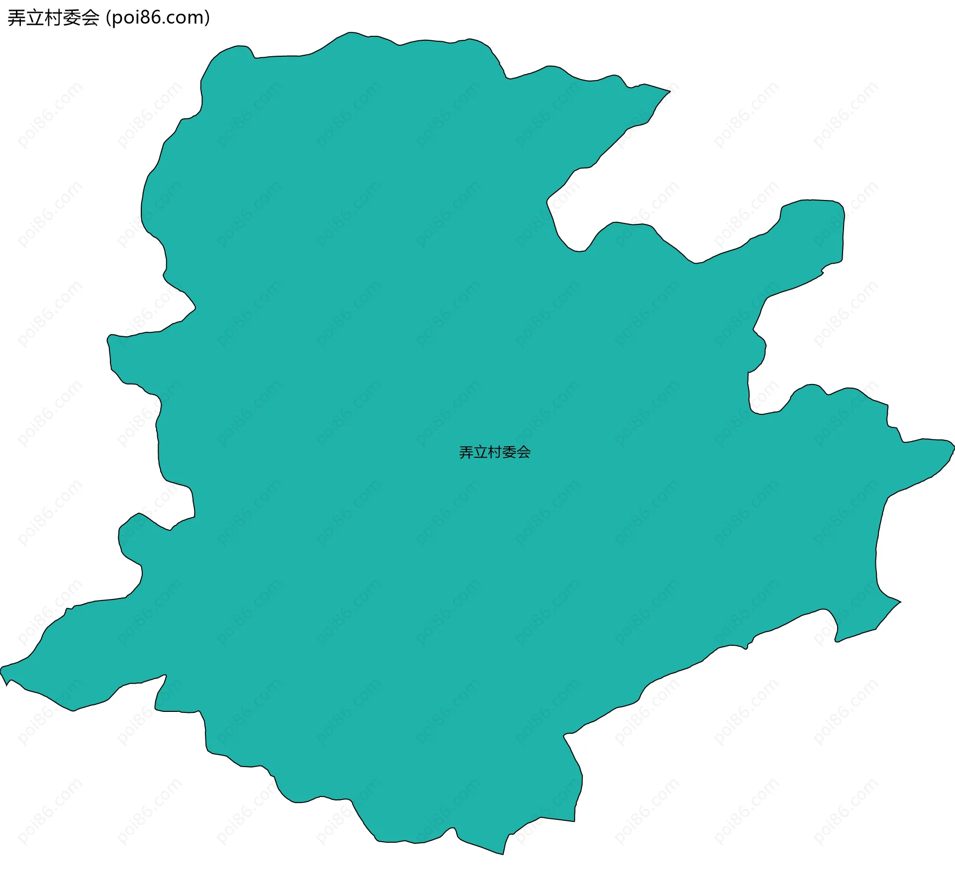 弄立村委会边界地图