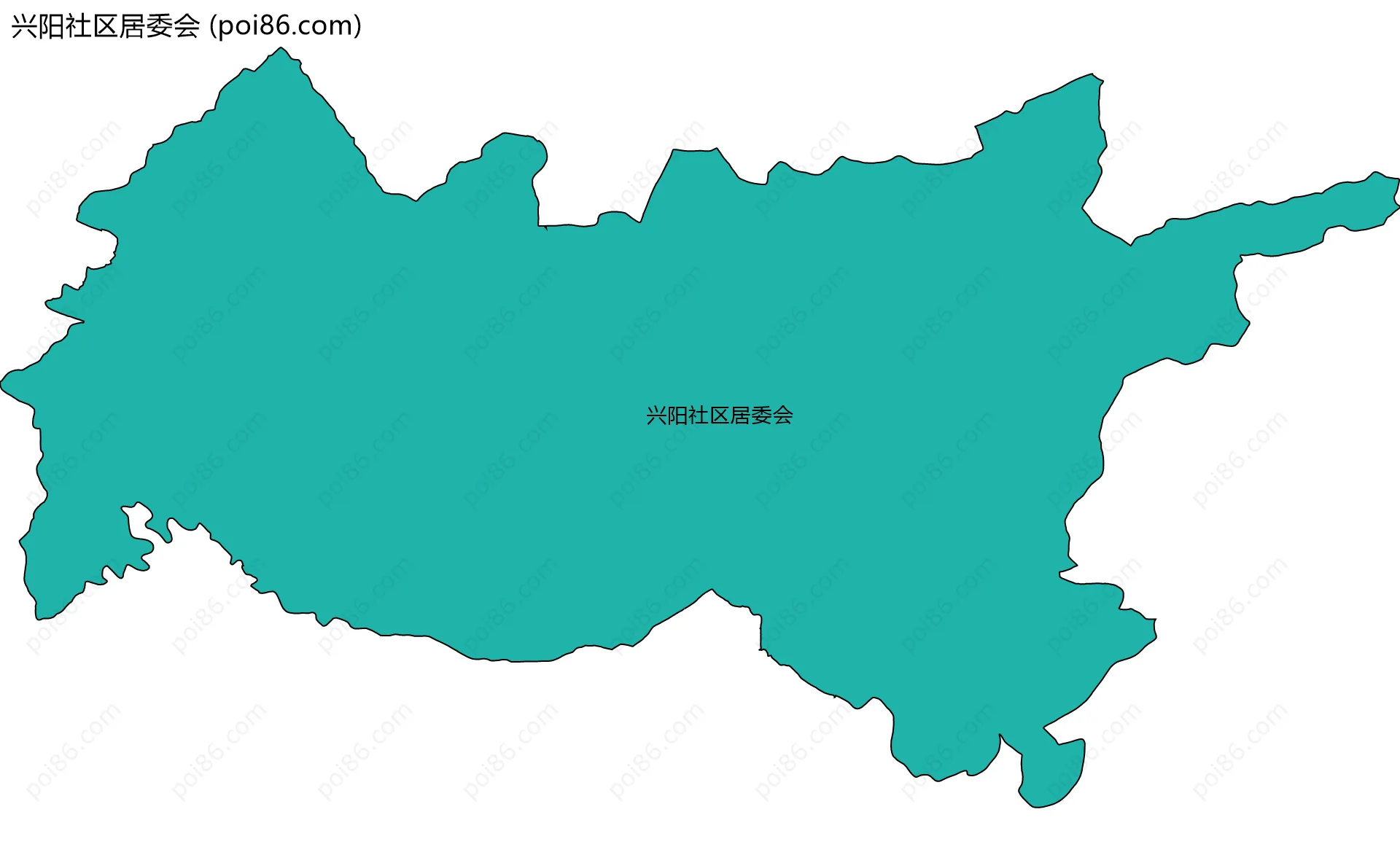 兴阳社区居委会边界地图