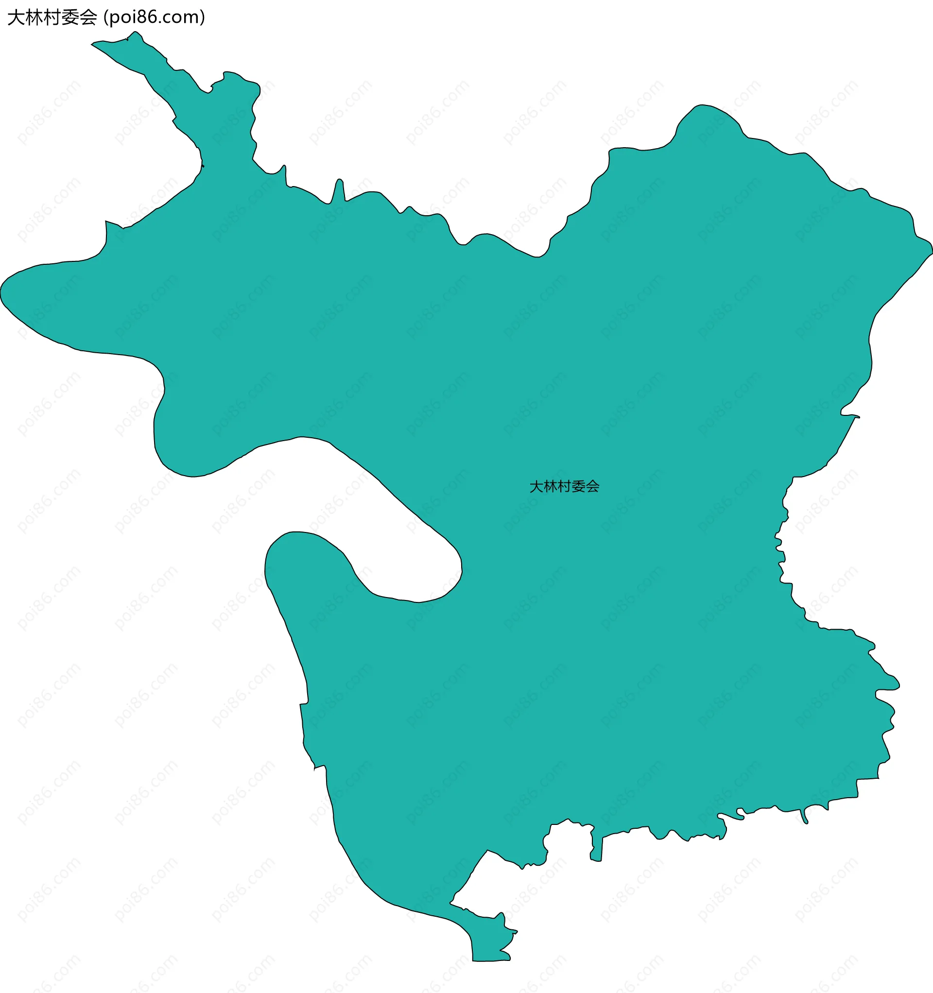 大林村委会边界地图