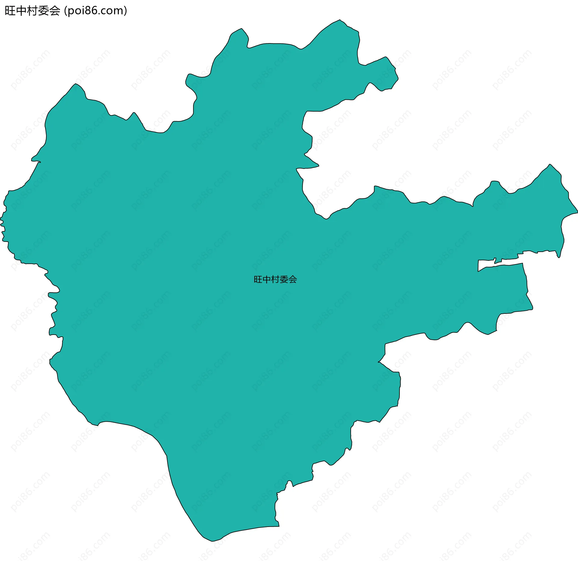 旺中村委会边界地图