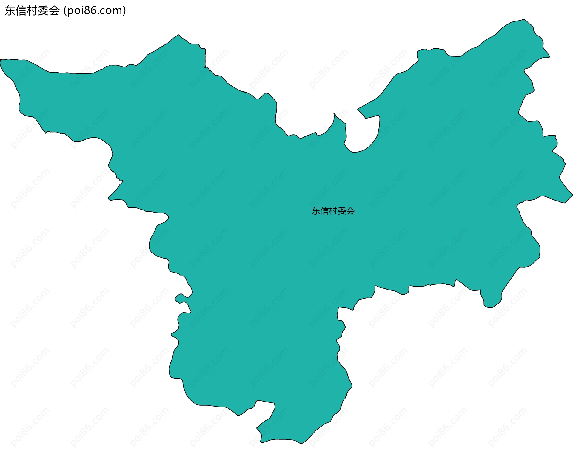 东信村委会边界地图