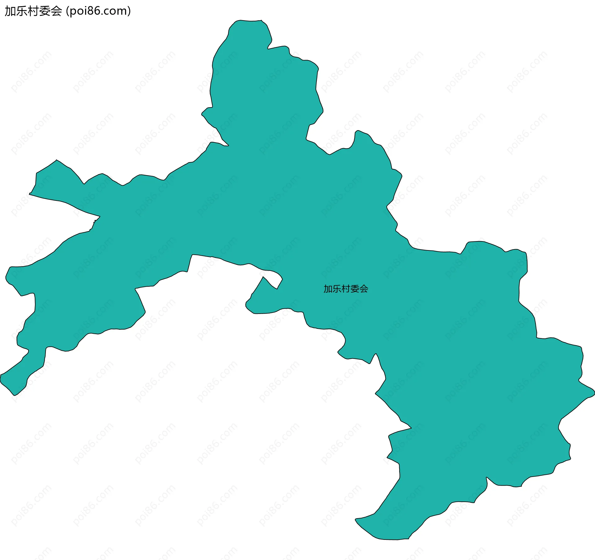 加乐村委会边界地图
