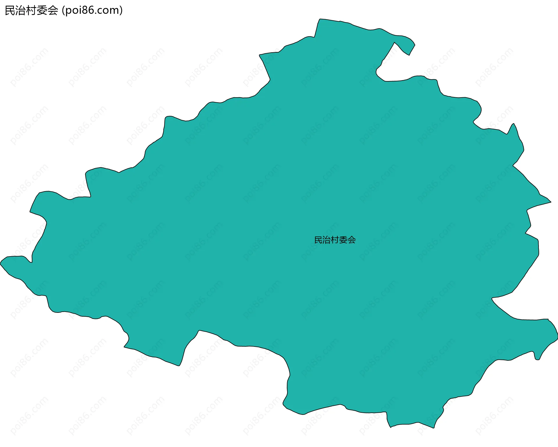 民治村委会边界地图