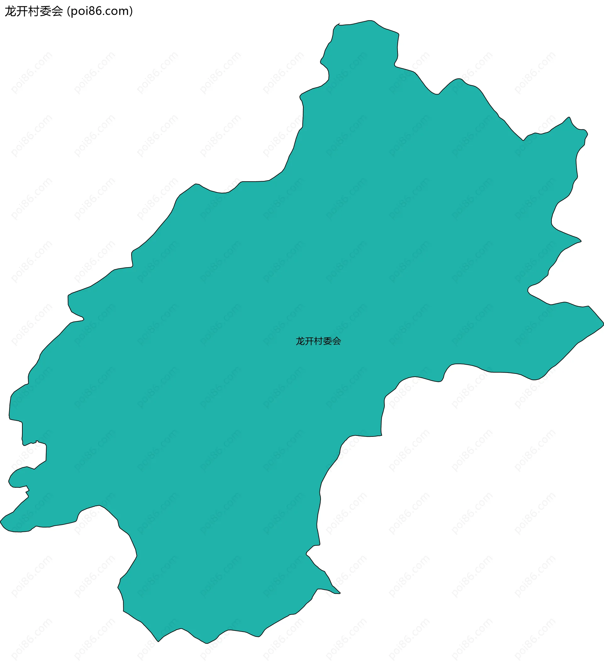 龙开村委会边界地图
