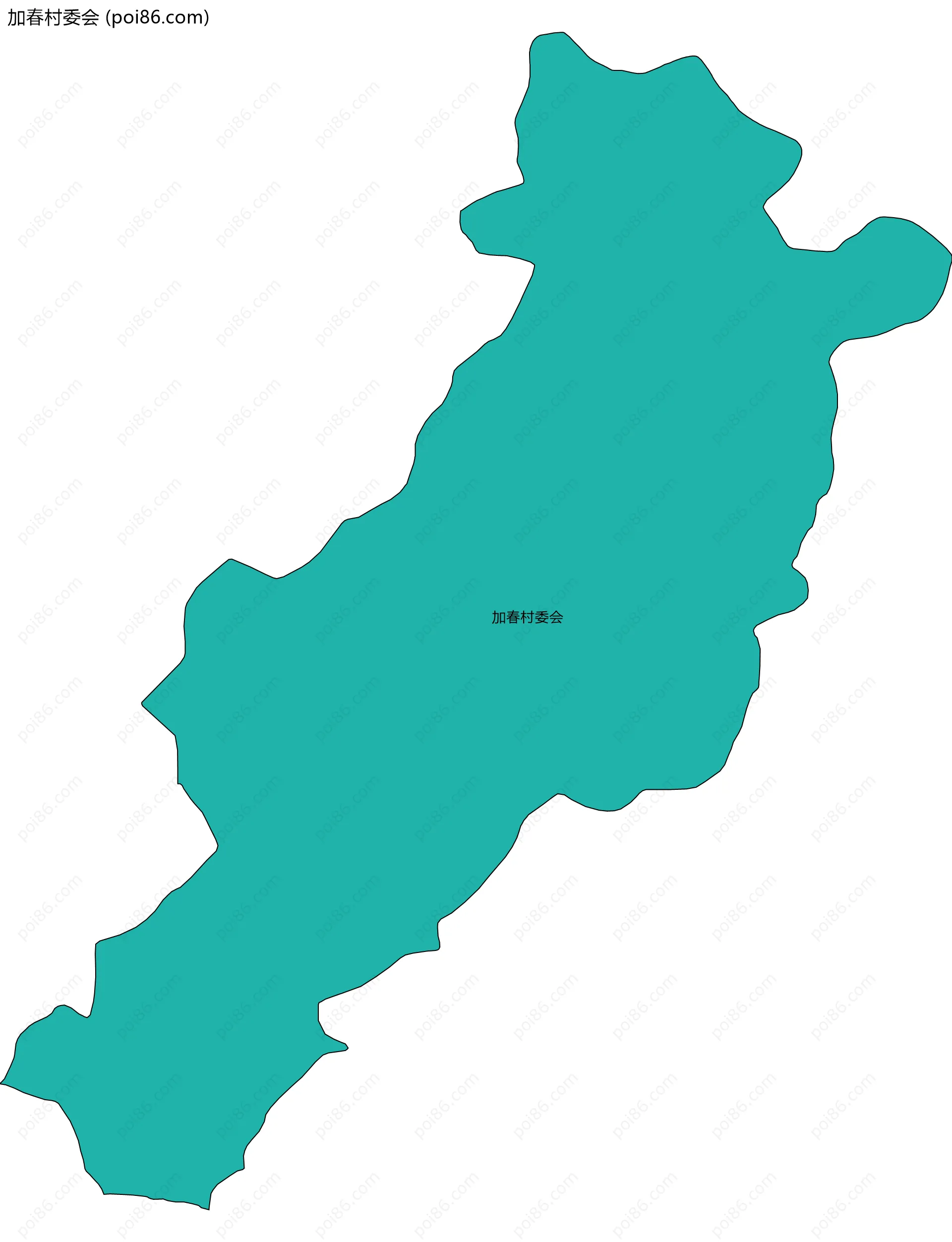 加春村委会边界地图