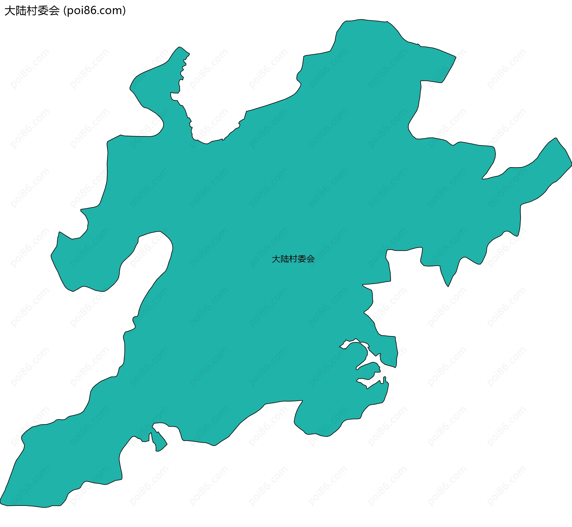 大陆村委会边界地图