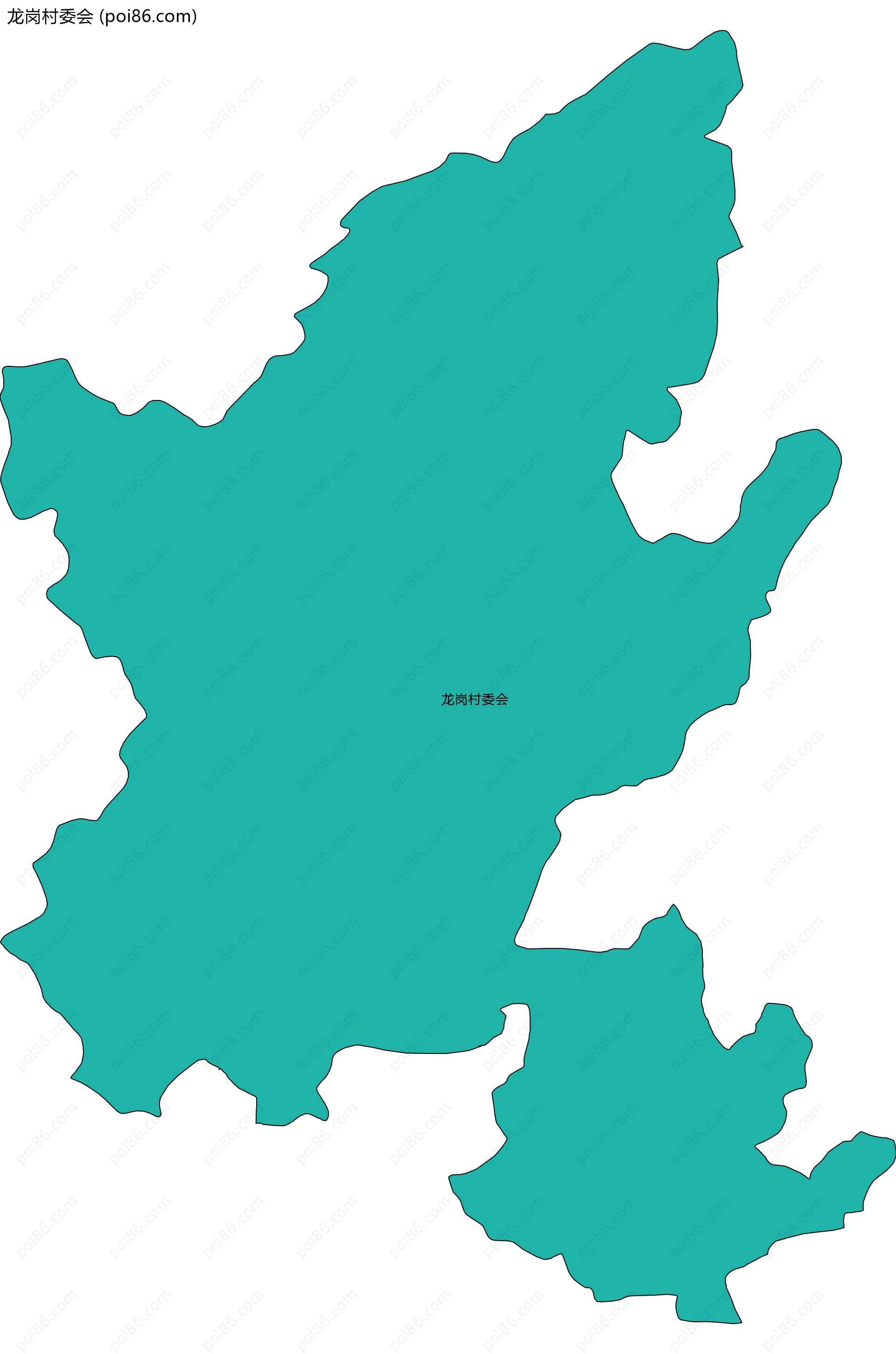 龙岗村委会边界地图