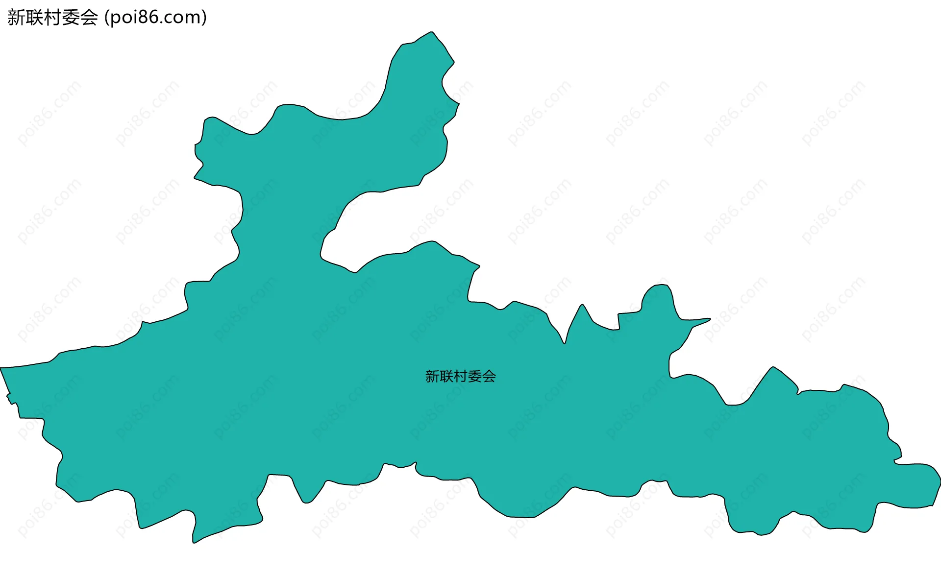 新联村委会边界地图