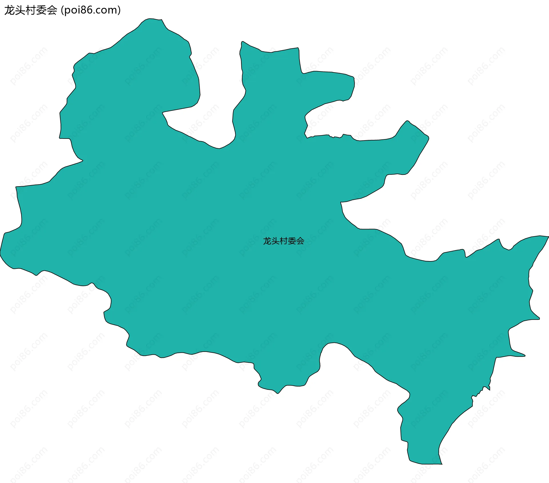 龙头村委会边界地图