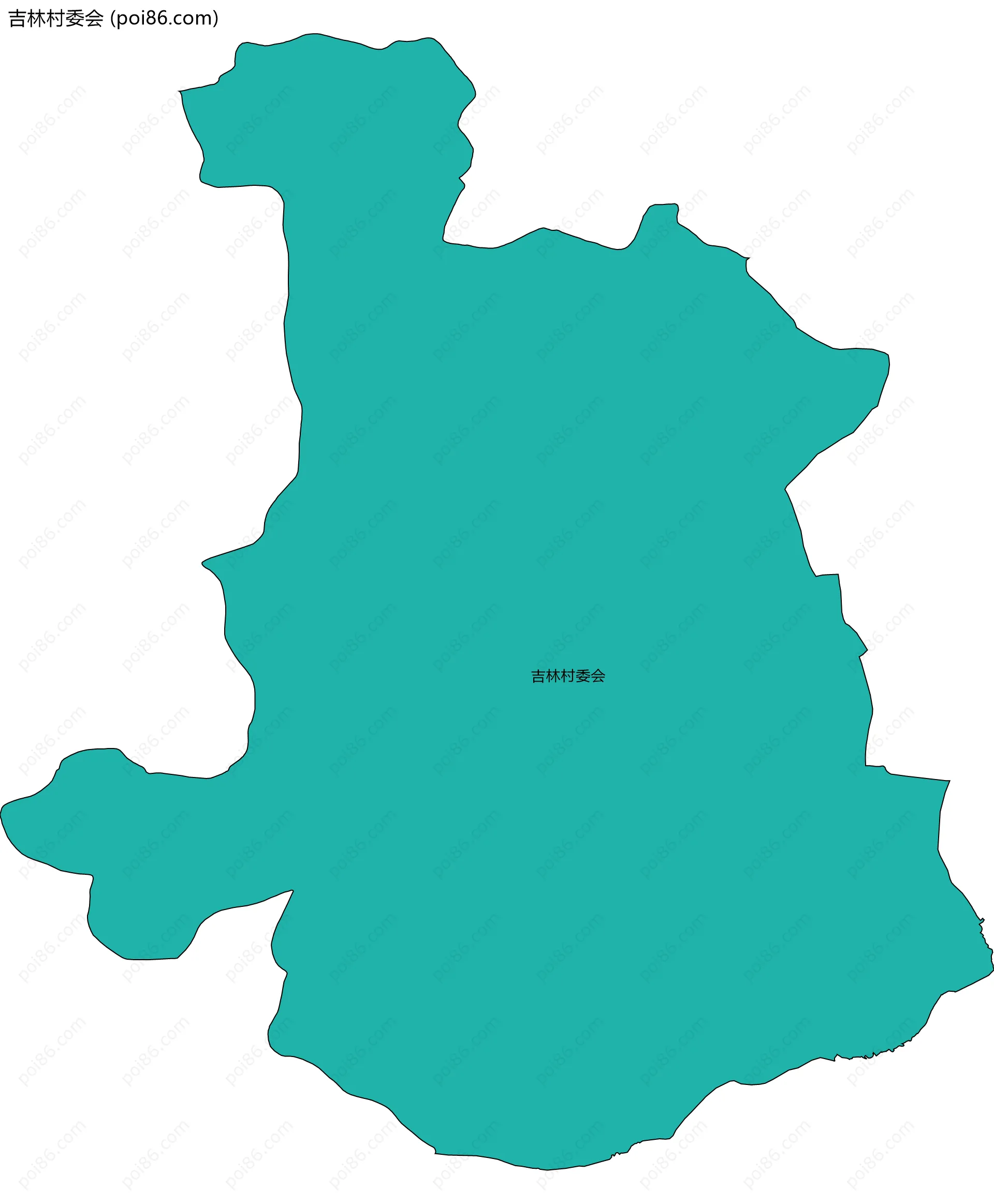 吉林村委会边界地图