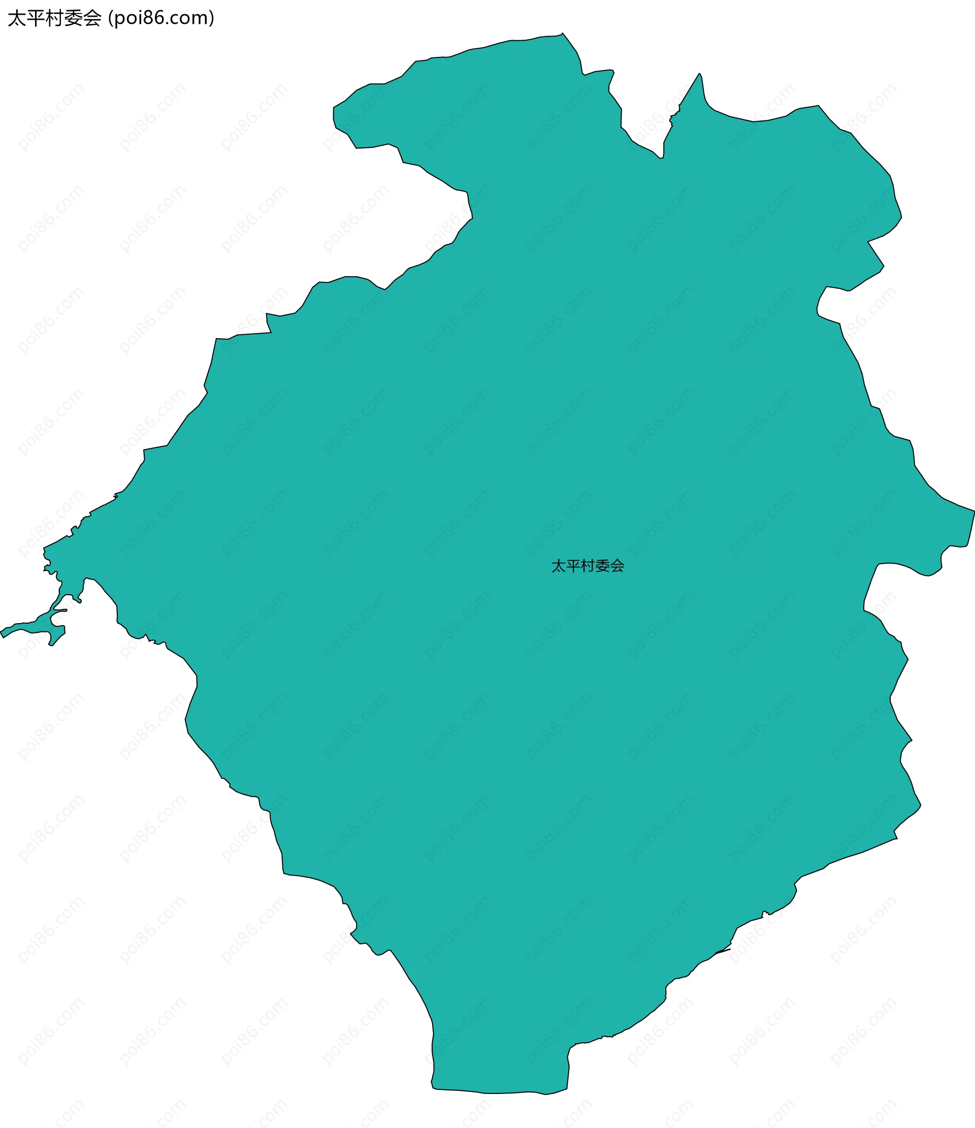 太平村委会边界地图