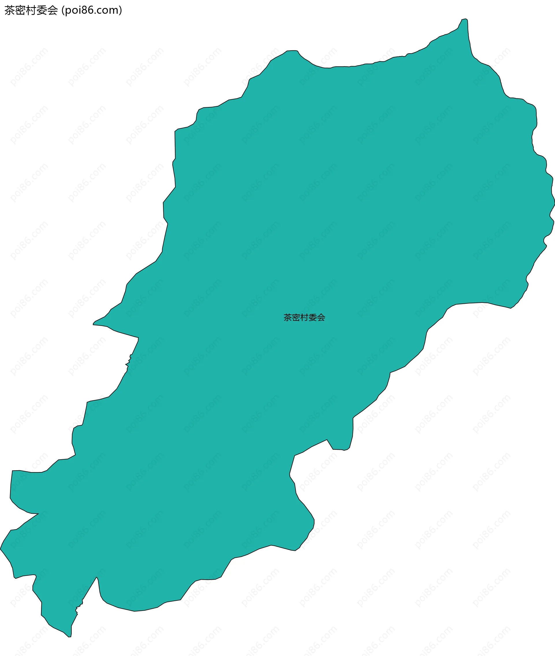 茶密村委会边界地图