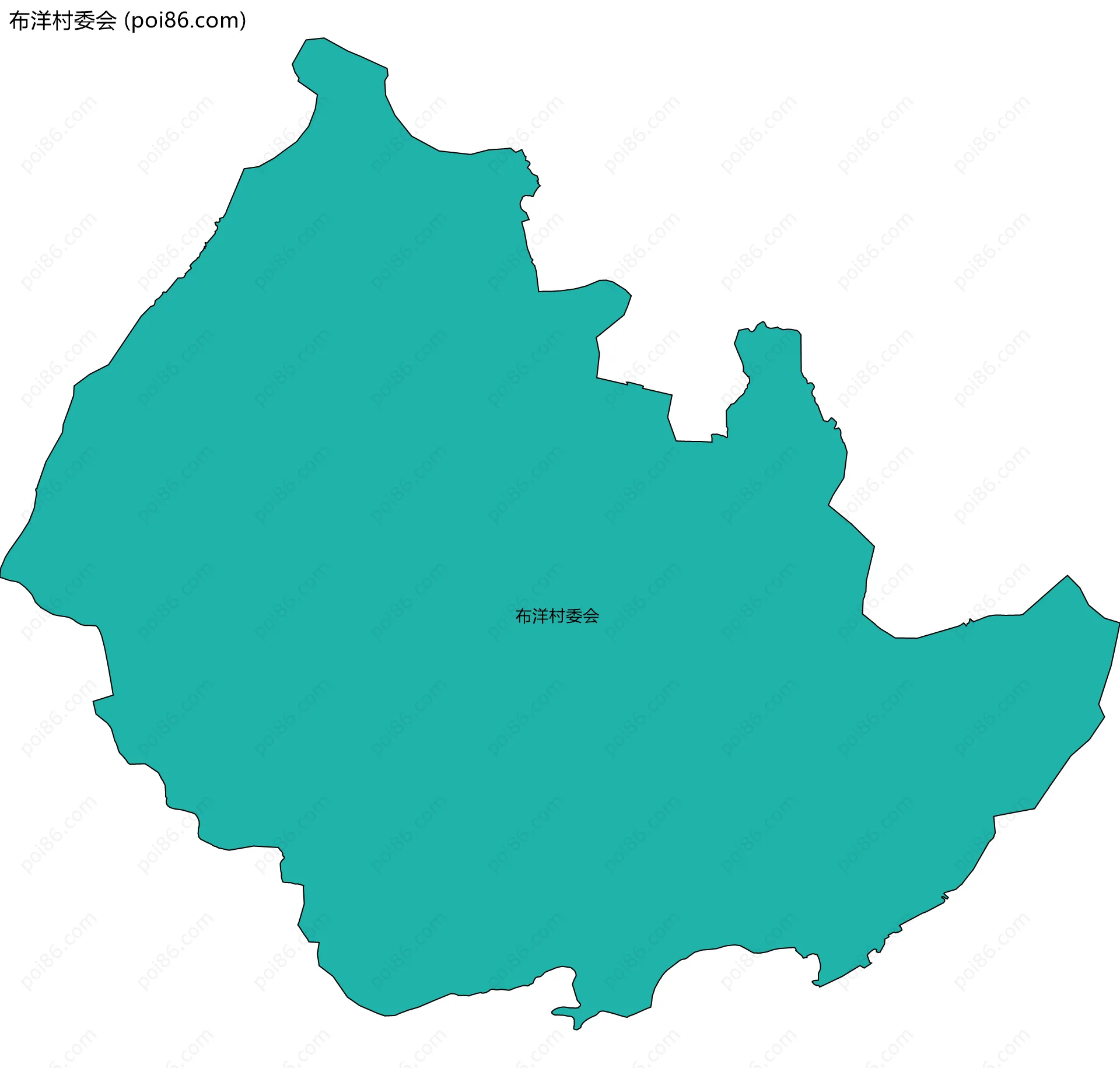布洋村委会边界地图